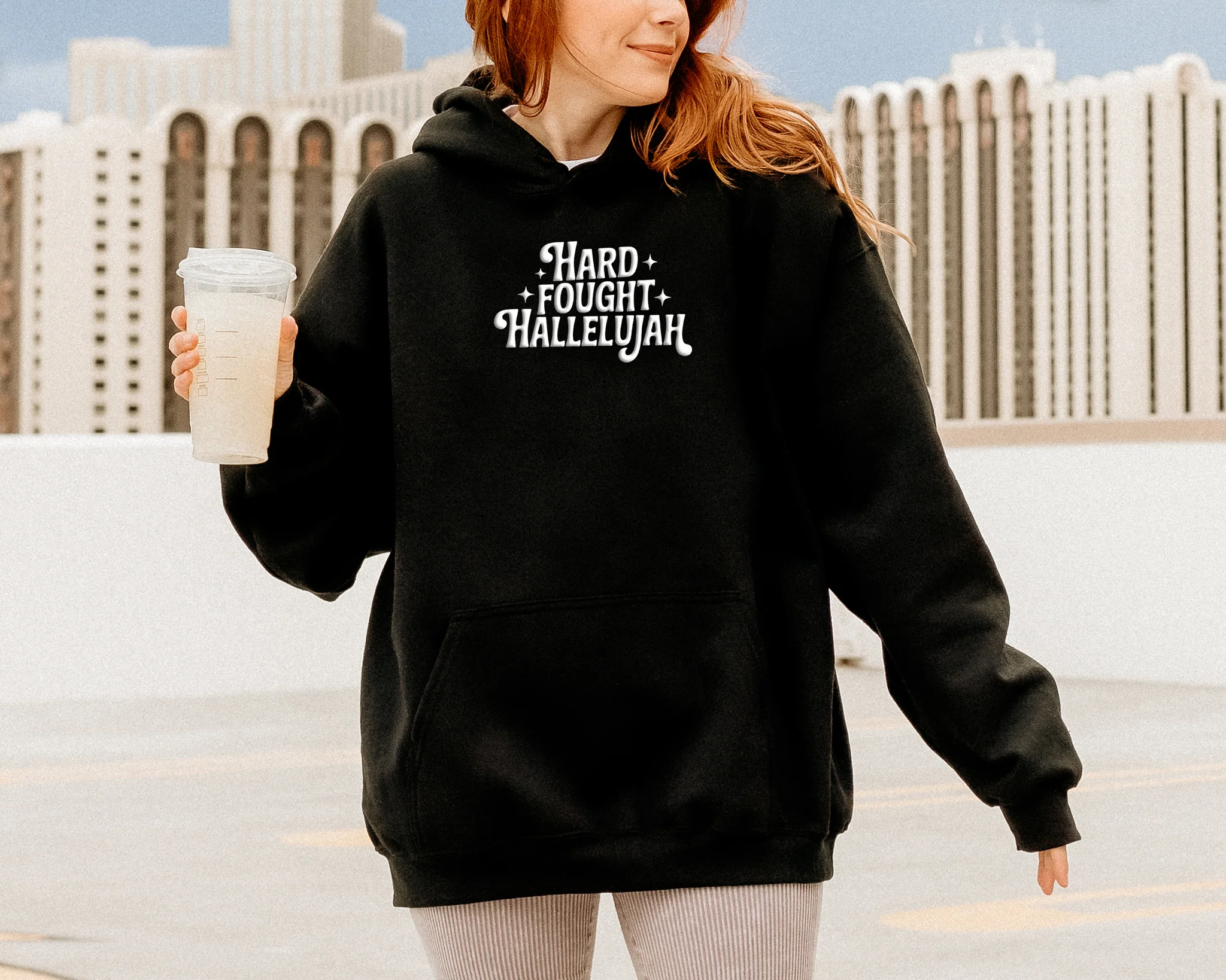 PUFFY HARD FOUGHT HALLELUJAH UNISEX HOODED SWEATSHIRT - Image 3