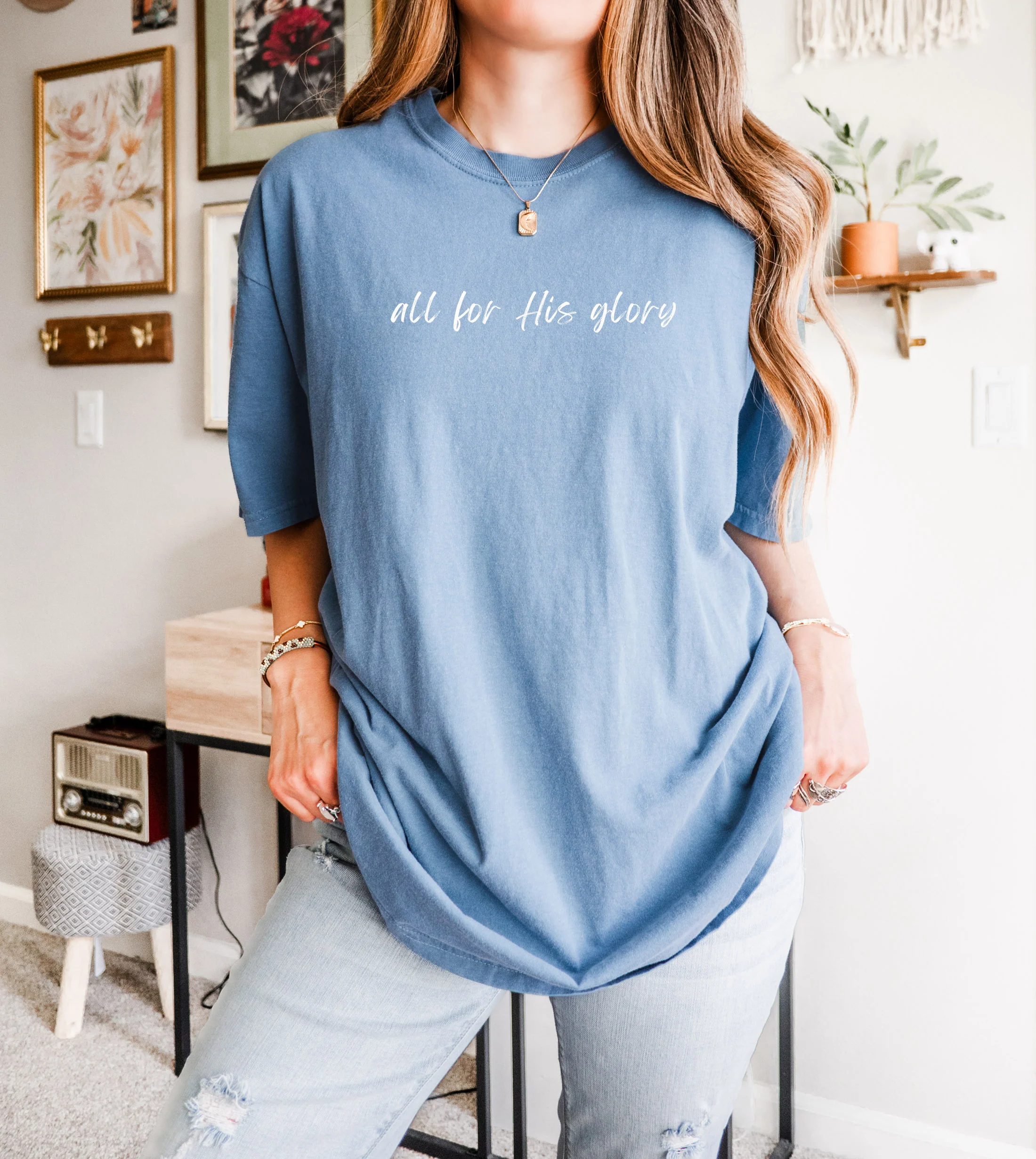 ALL FOR HIS GLORY UNISEX TEE - Image 2