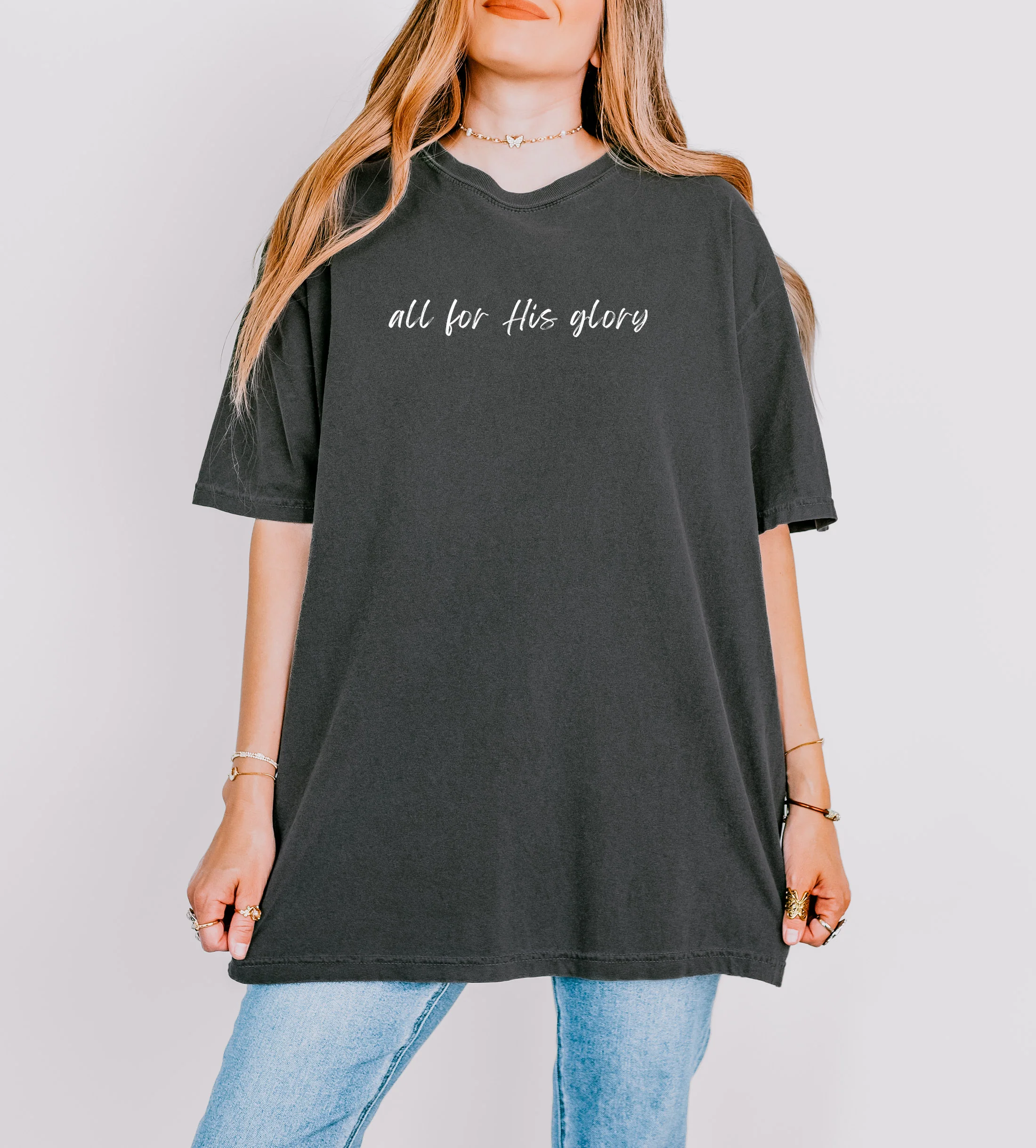 ALL FOR HIS GLORY UNISEX TEE - Image 3