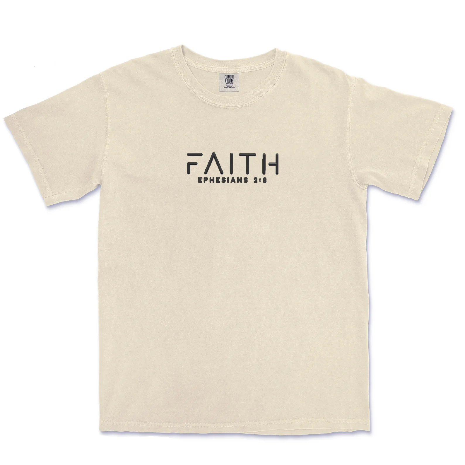FAITH EPHESIANS 2:8 UNISEX TEE (PUFFED DESIGN) - Image 3