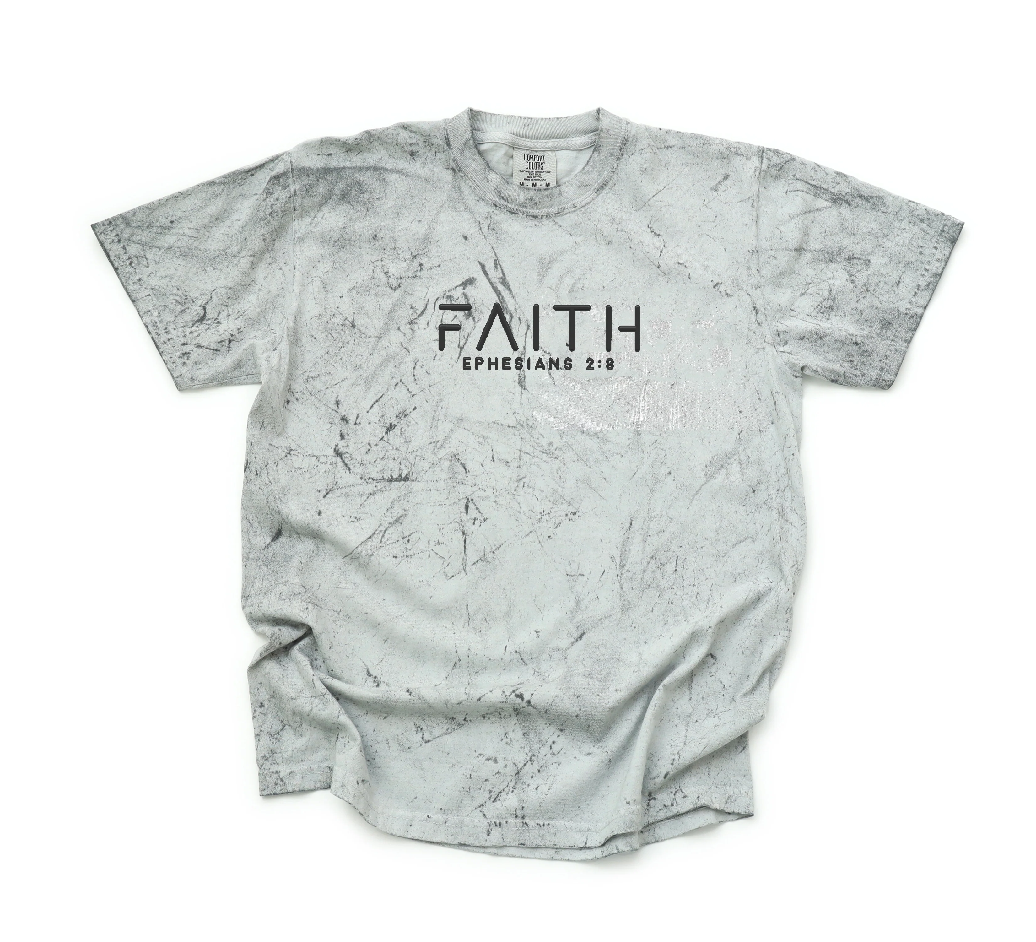 FAITH EPHESIANS 2:8 UNISEX TEE (PUFFED DESIGN) - Image 2
