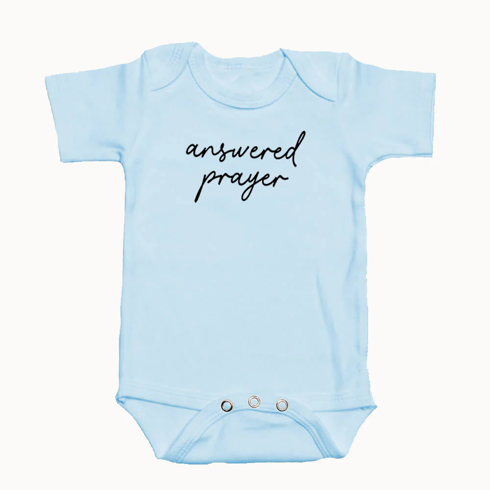 "ANSWERED PRAYER" BODYSUIT IN BLUE - Image 2