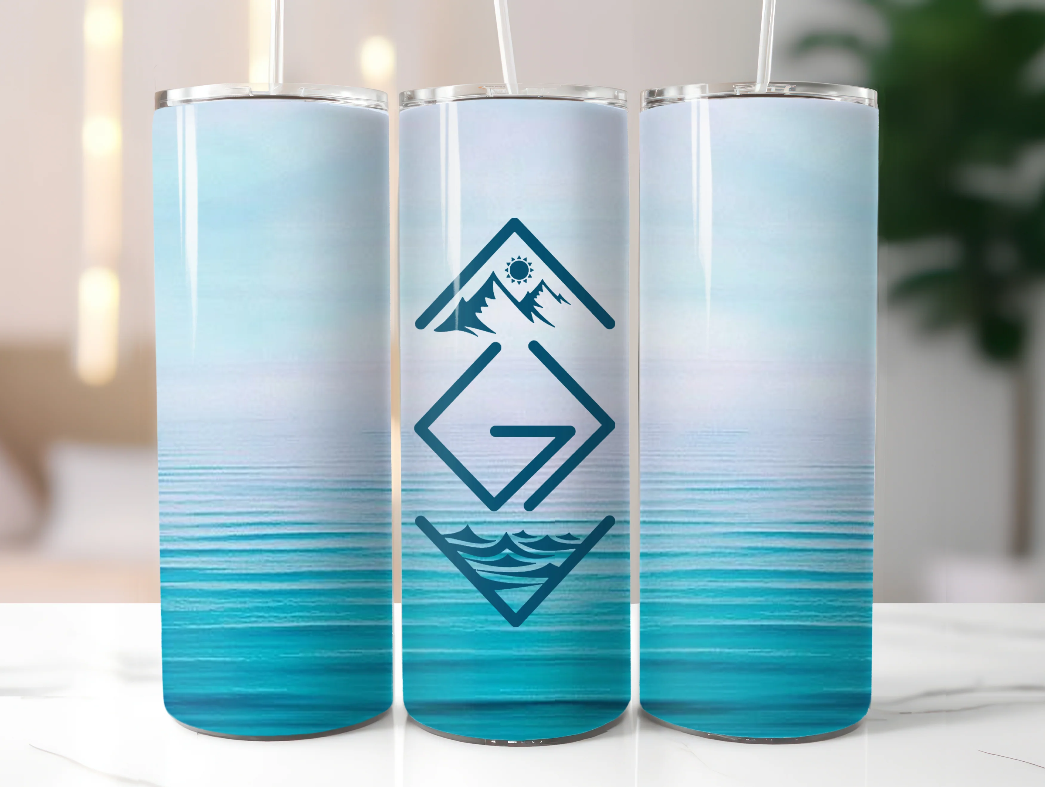 GOD IS GREATER THAN OUR HIGHS AND LOWS 20 OZ. STAINLESS STEEL SKINNY TUMBLER - Image 3