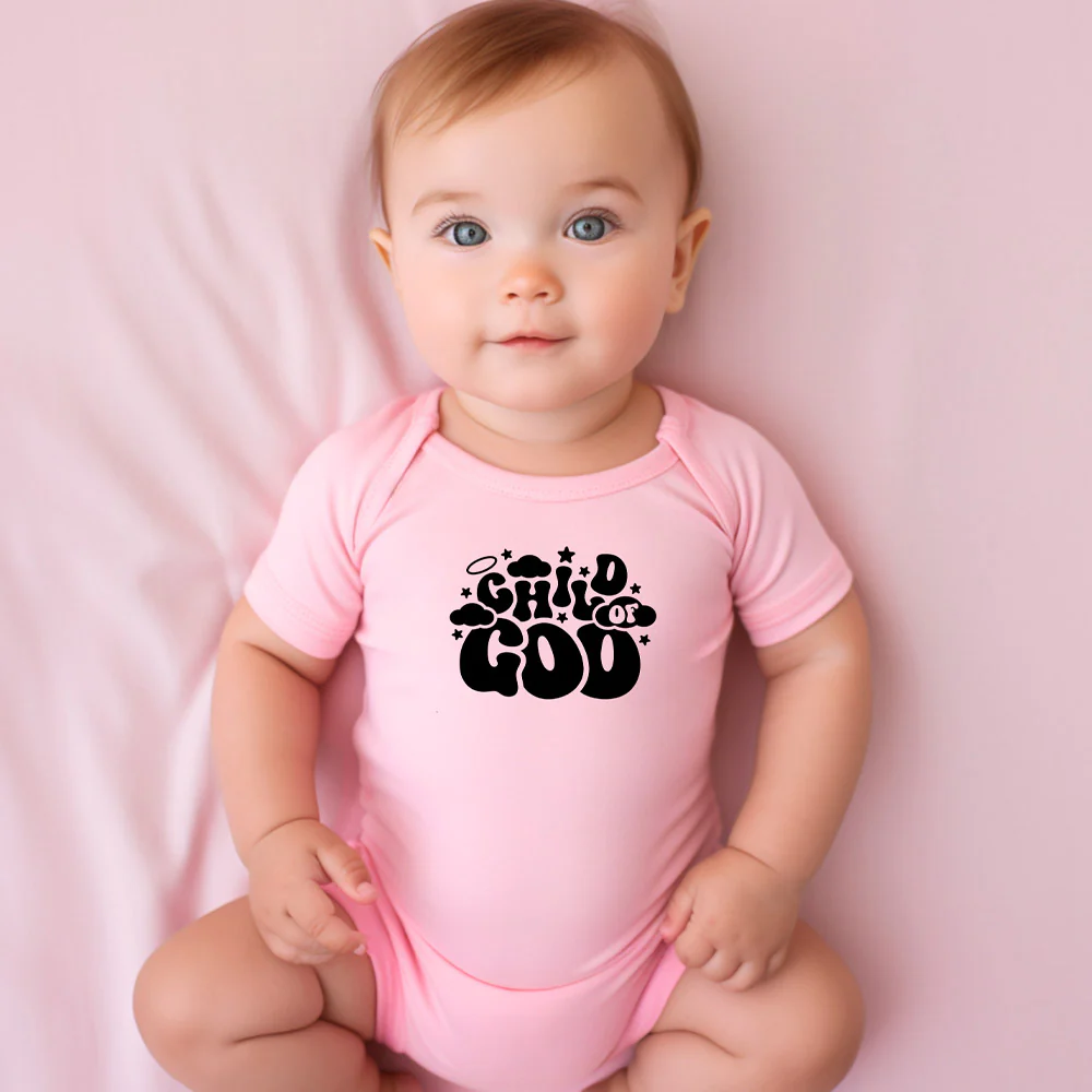 "CHILD OF GOD" BODYSUIT IN PINK - Image 2
