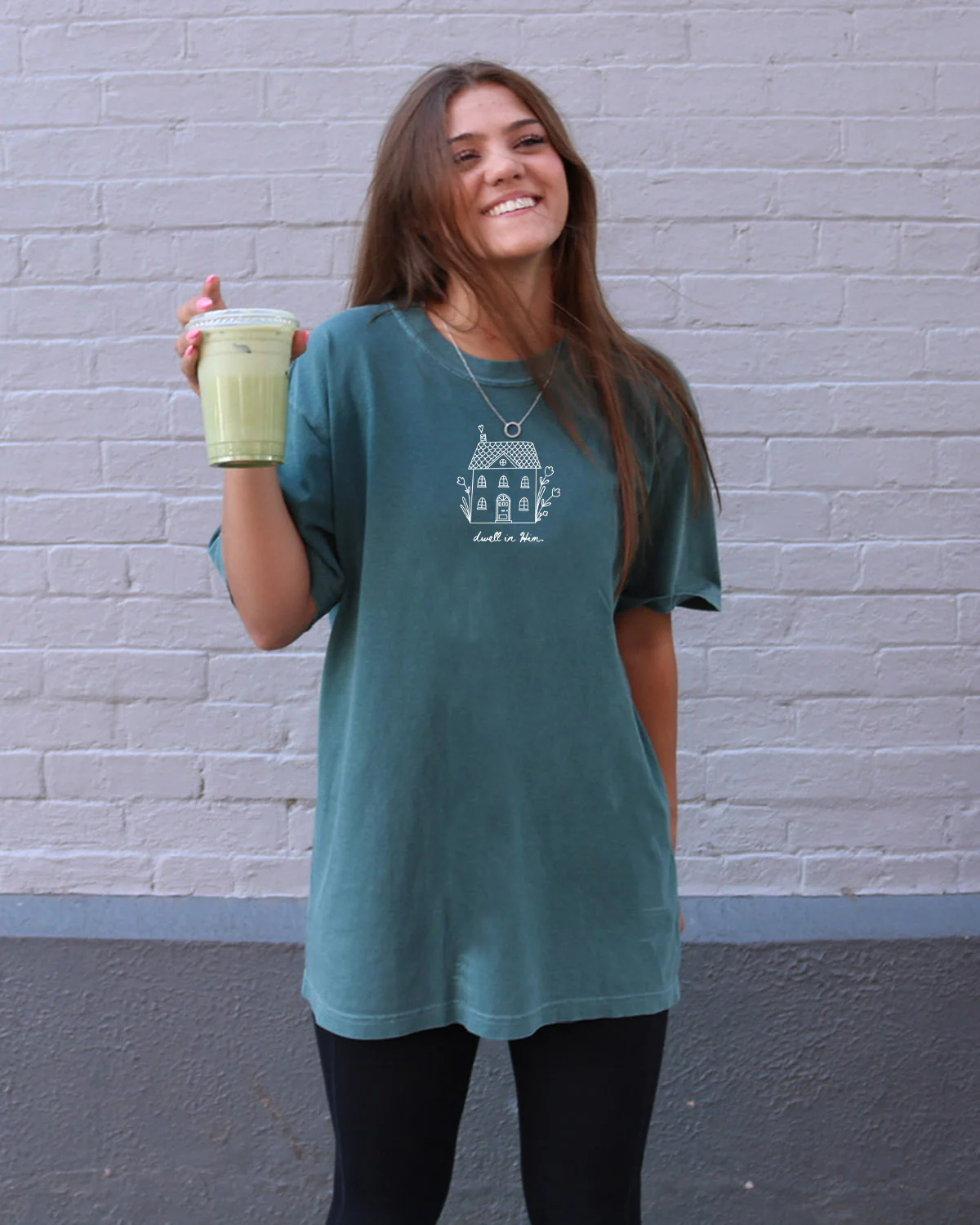 DWELL IN HIM UNISEX TEE - Image 3