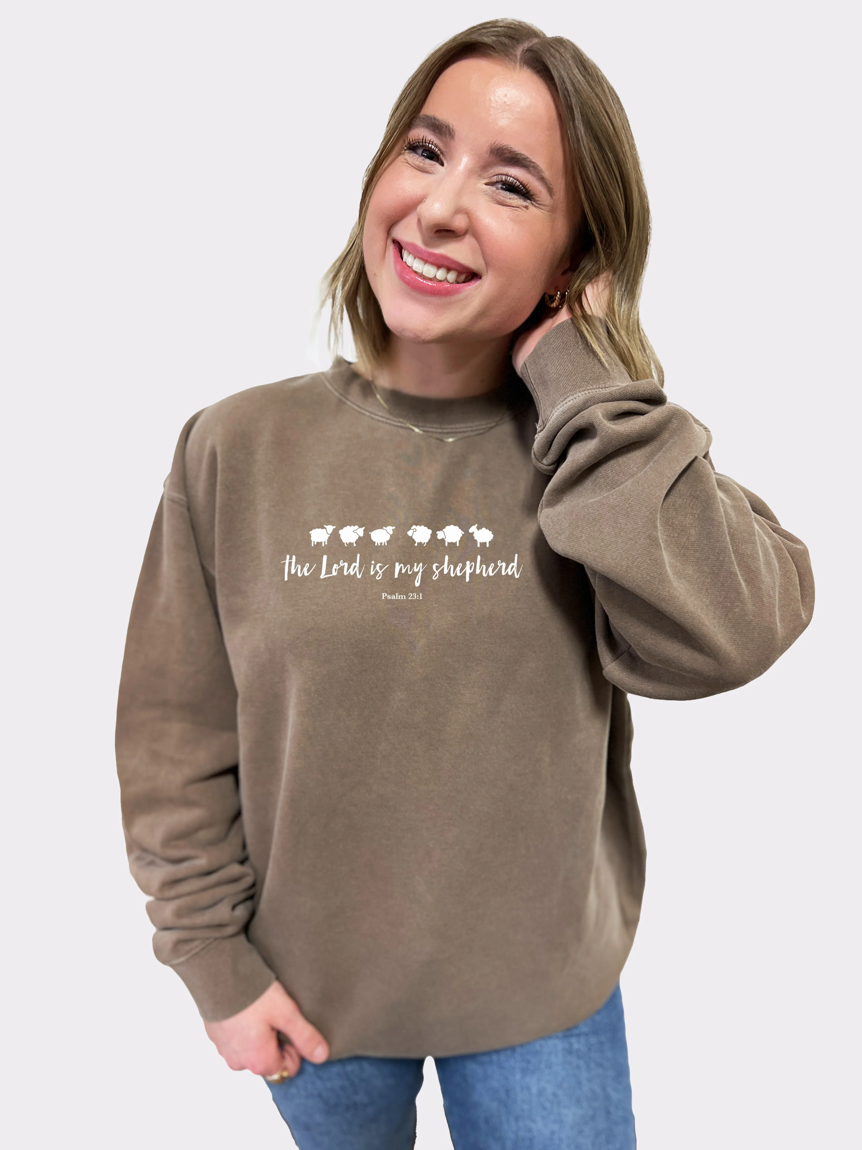 THE LORD IS MY SHEPHERD UNISEX SWEATSHIRT - Image 3