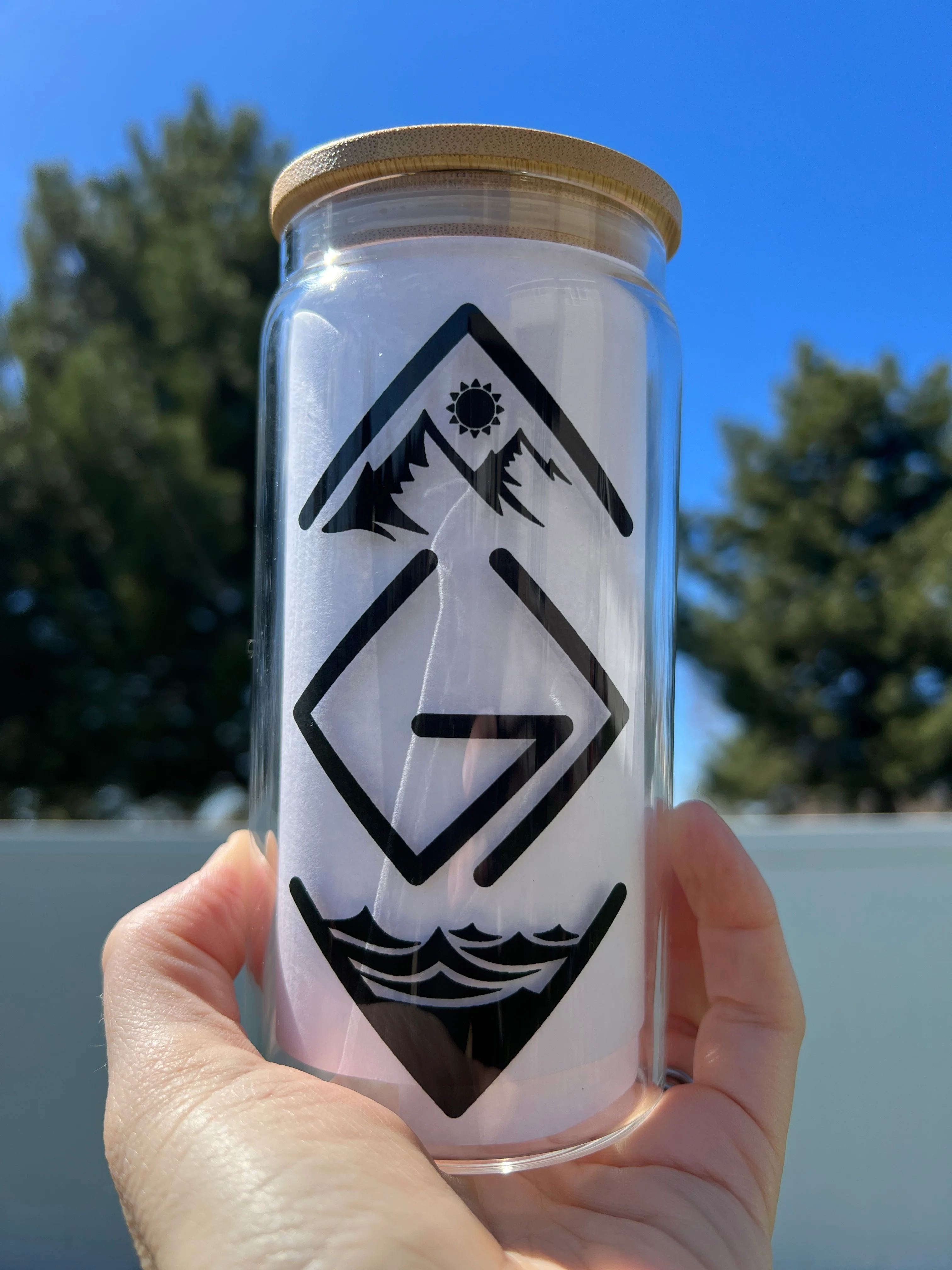 GOD IS GREATER THAN OUR HIGHS AND LOWS GLASS TUMBLER - Image 3