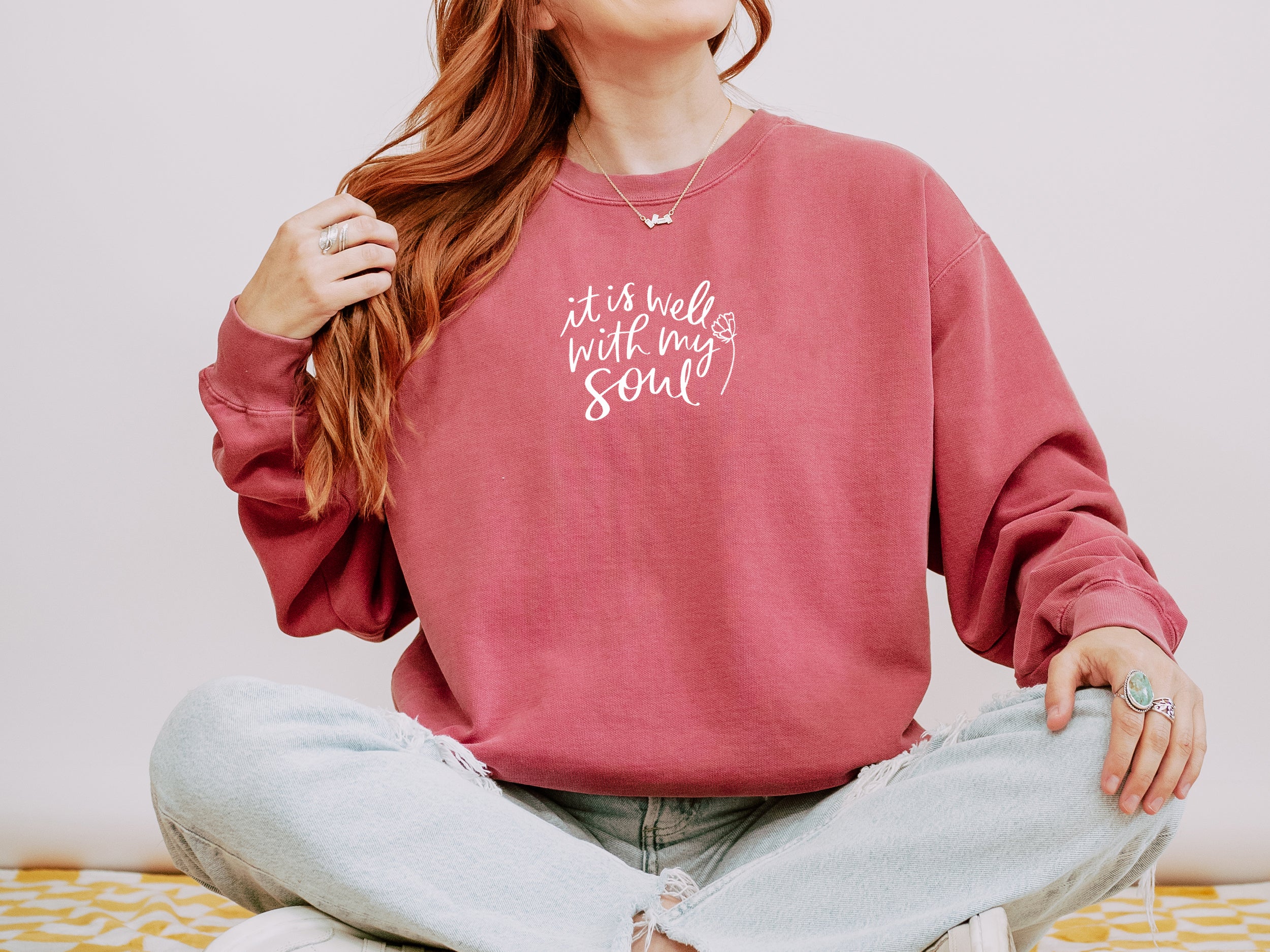 IT IS WELL WITH MY SOUL UNISEX SWEATSHIRT - Image 2