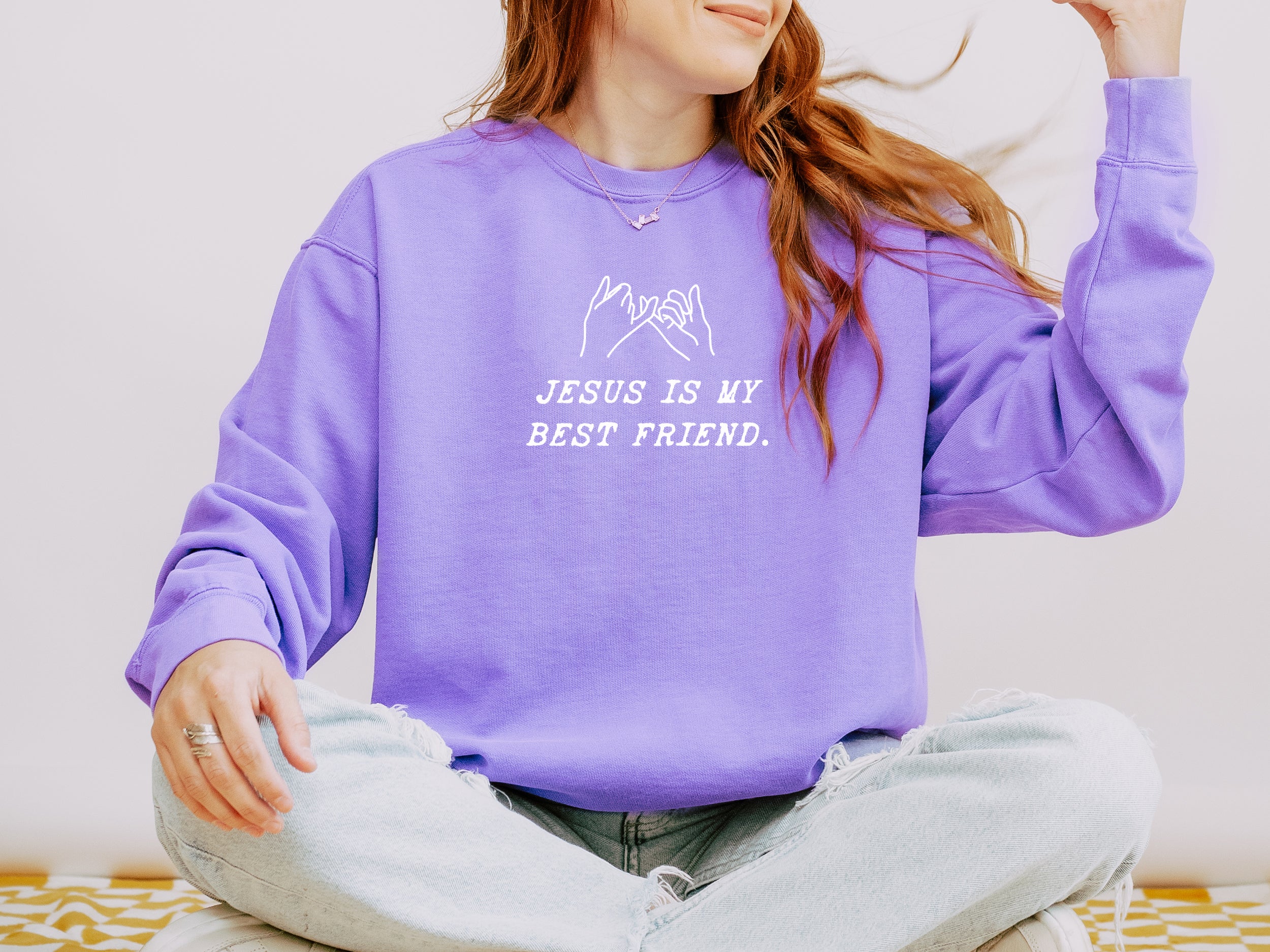 JESUS IS MY BEST FRIEND UNISEX SWEATSHIRT - Image 3