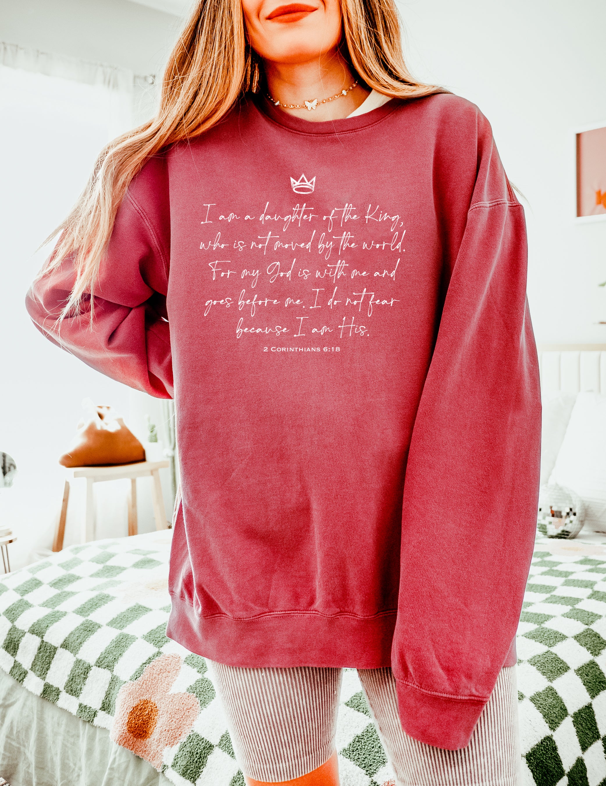 DAUGHTER OF THE KING UNISEX SWEATSHIRT - Image 2