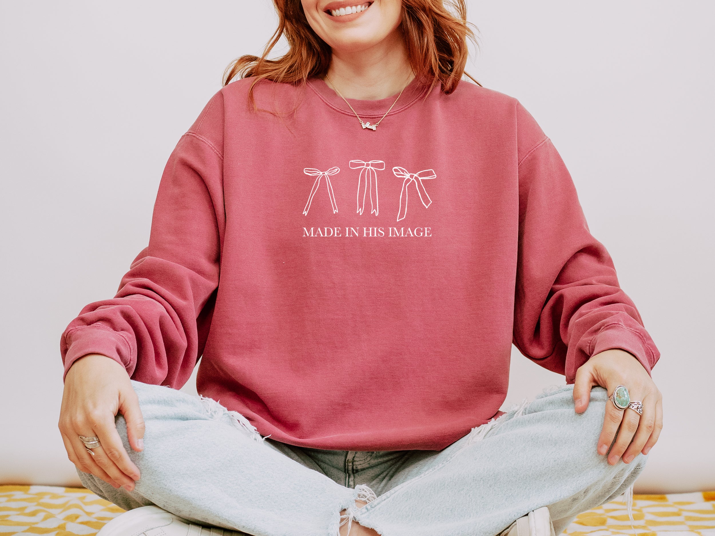 MADE IN HIS IMAGE UNISEX SWEATSHIRT - Image 2