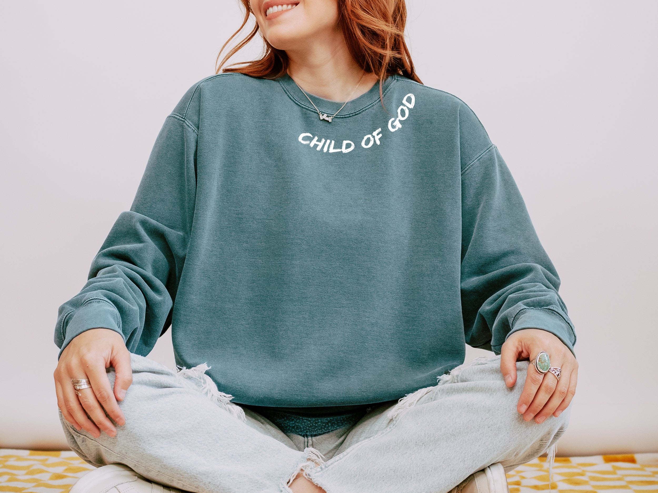CHILD OF GOD AROUND THE NECK UNISEX SWEATSHIRT - Image 2