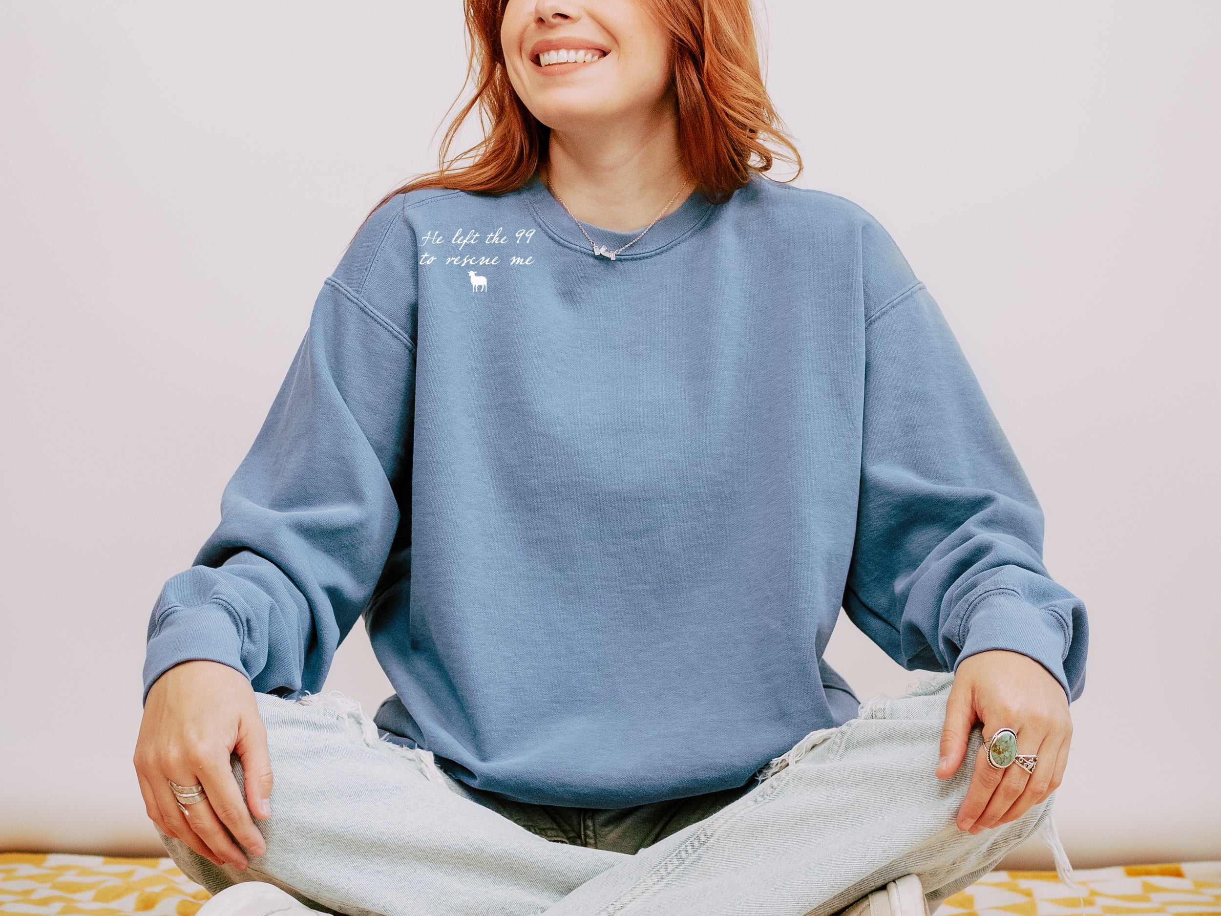 HE LEFT THE 99 TO RESCUE ME UNISEX SWEATSHIRT - Image 2