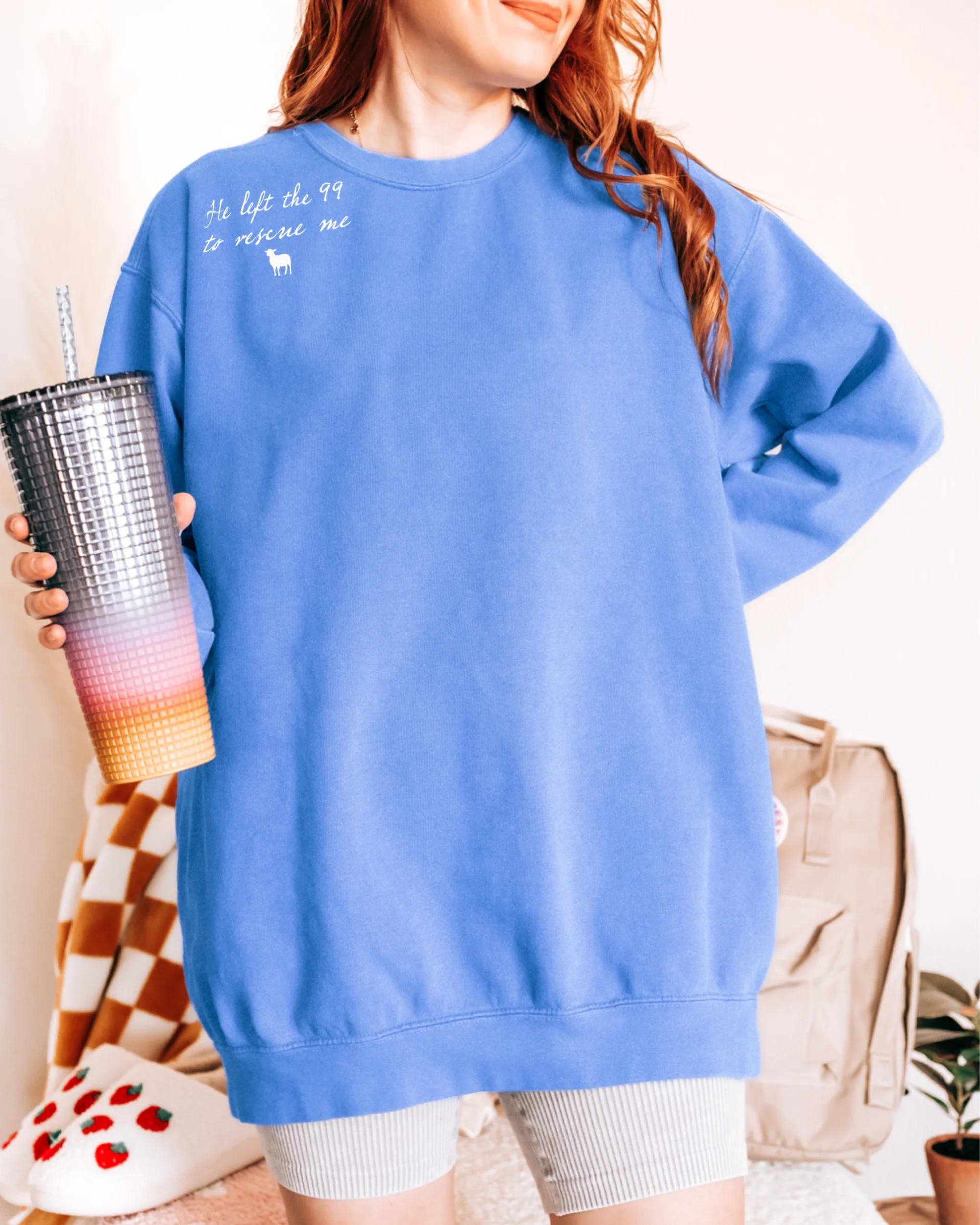 HE LEFT THE 99 TO RESCUE ME UNISEX SWEATSHIRT - Image 3