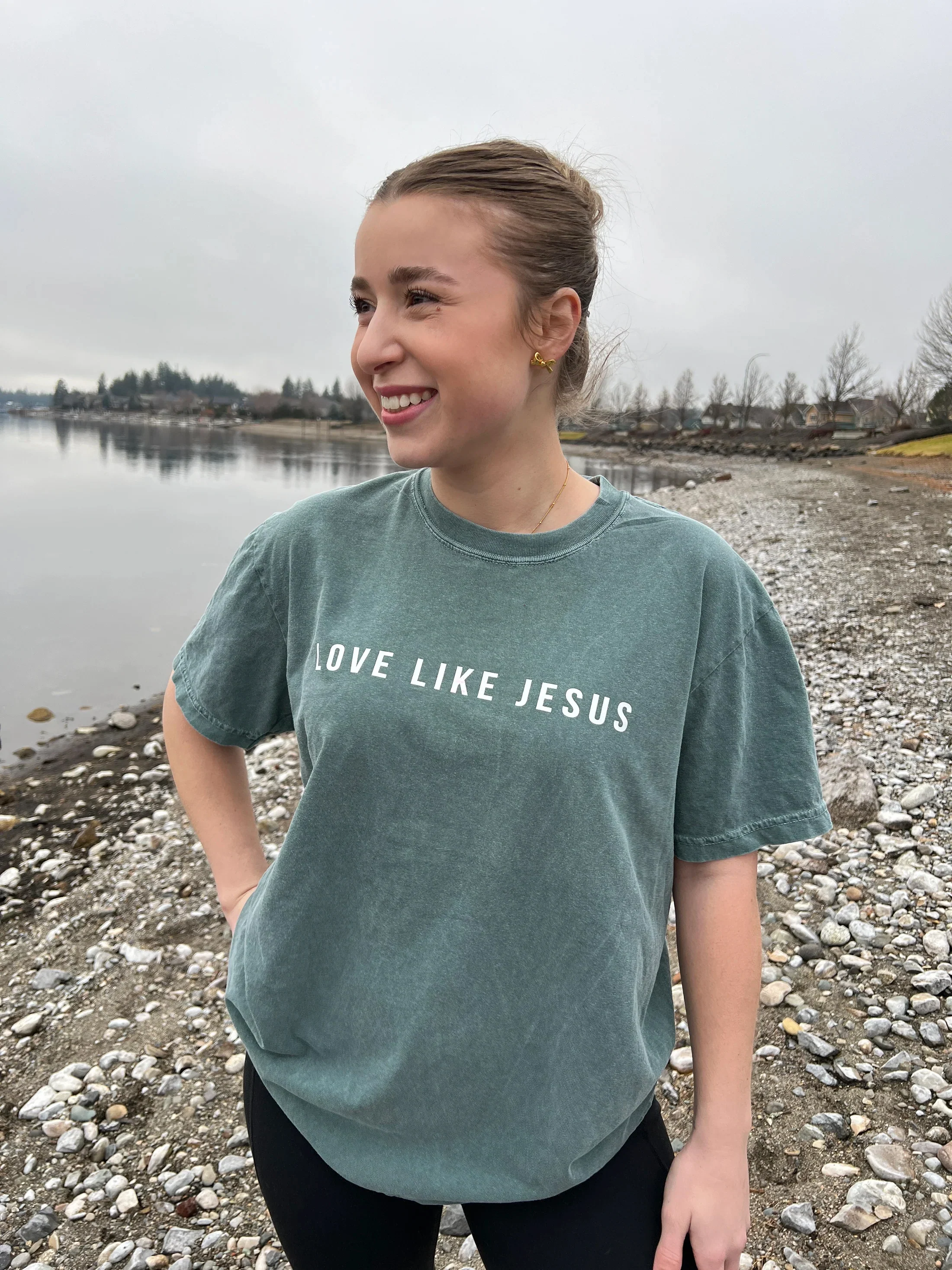 LOVE LIKE JESUS UNISEX TEE - Image 2