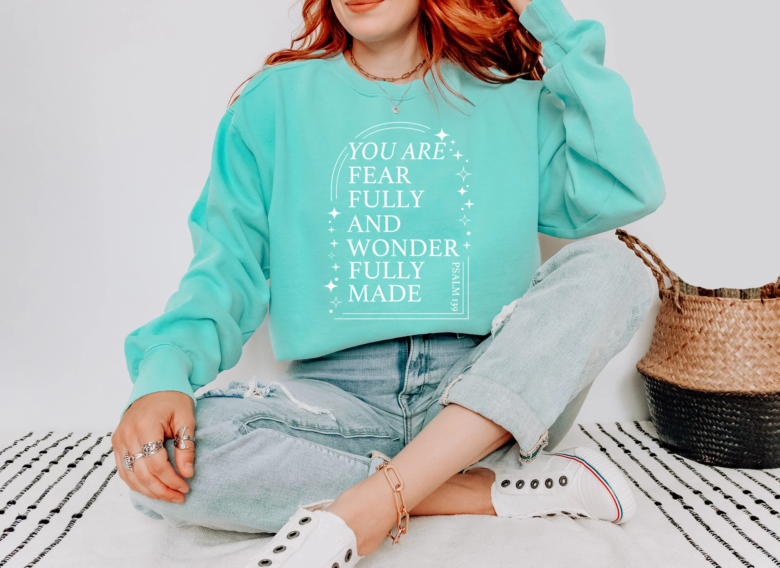 YOU ARE FEARFULLY AND WONDERFULLY MADE UNISEX SWEATSHIRT - Image 2
