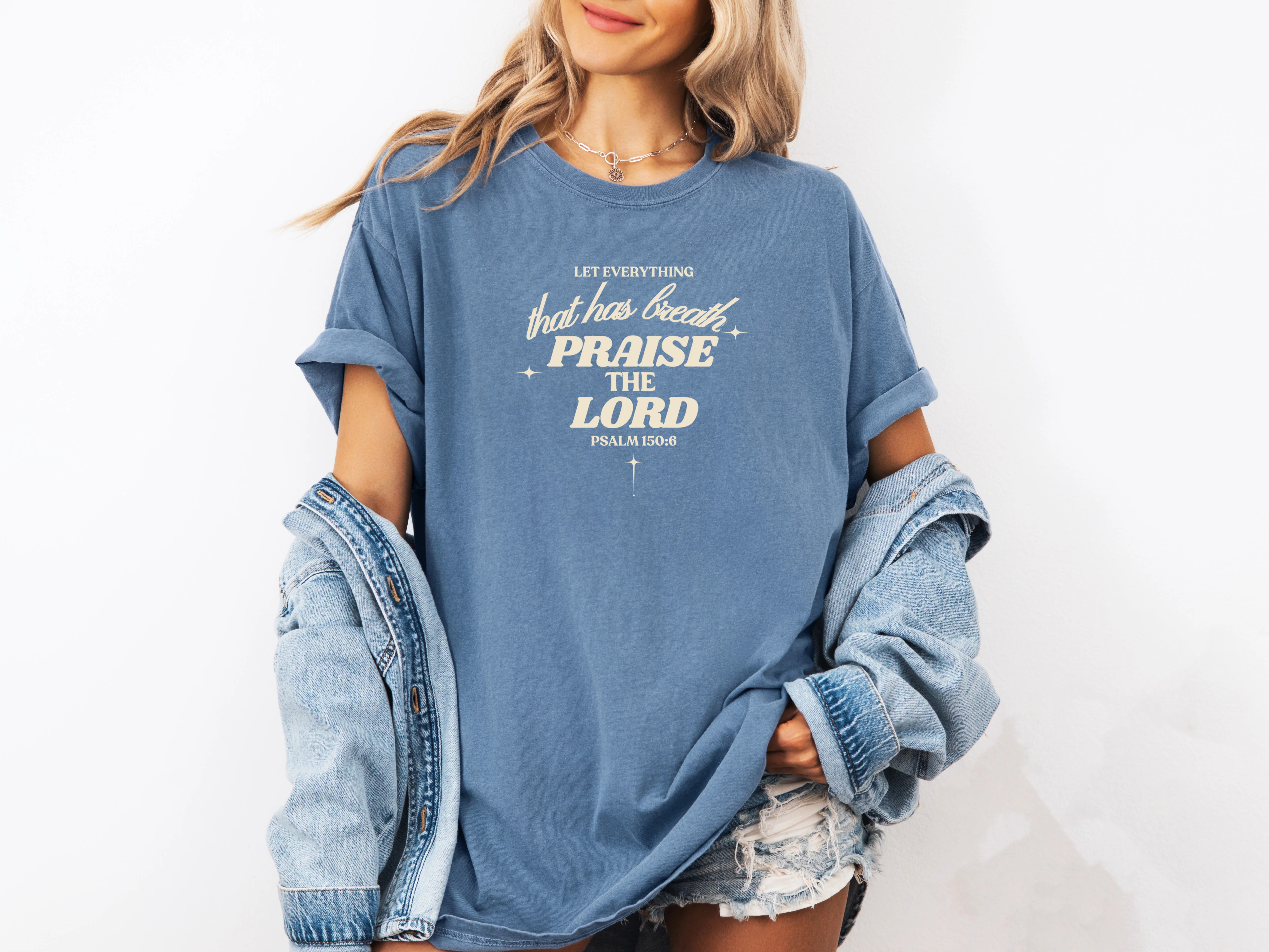 LET EVERYTHING THAT HAS BREATH PRAISE THE LORD UNISEX TEE - Image 2