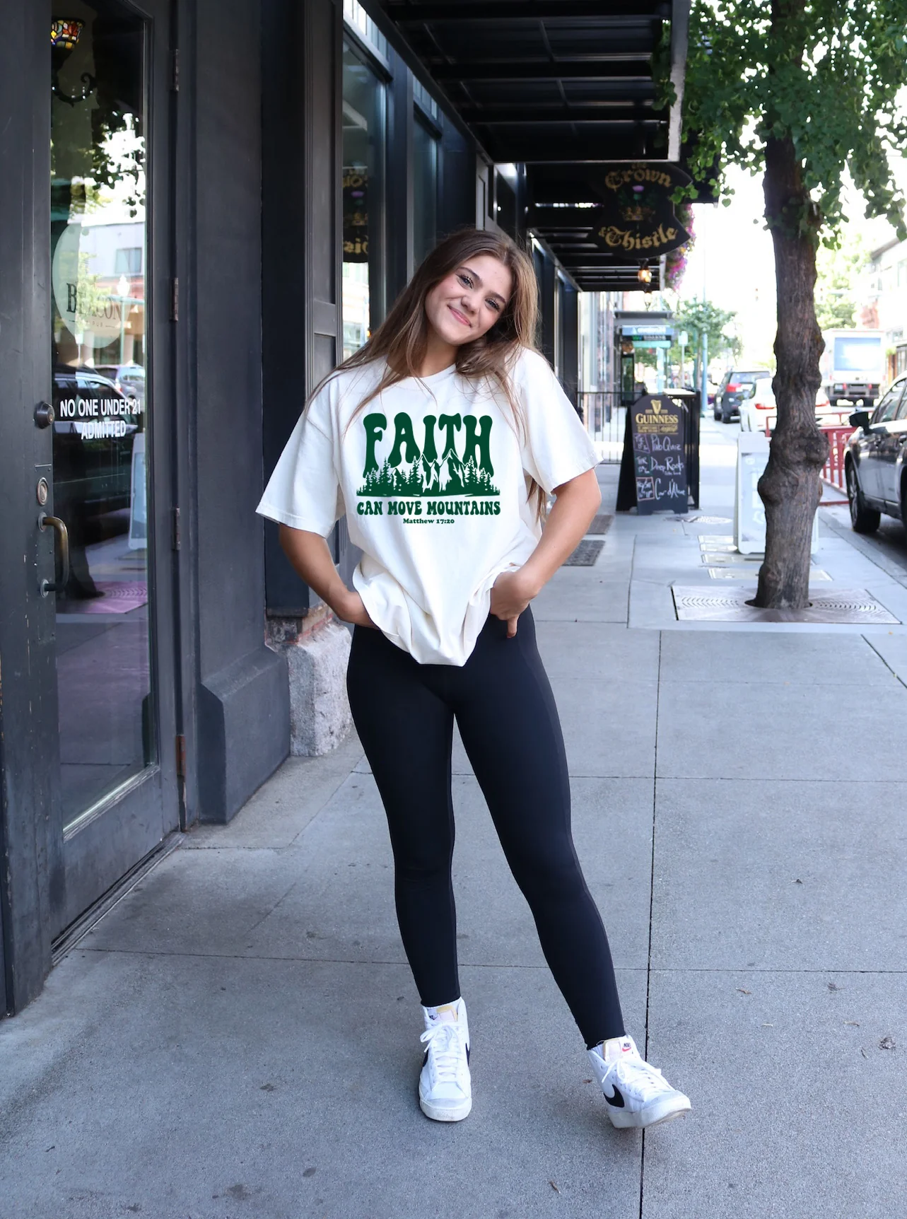 FAITH CAN MOVE MOUNTAINS MATTHEW 17:20 UNISEX TEE - Image 2