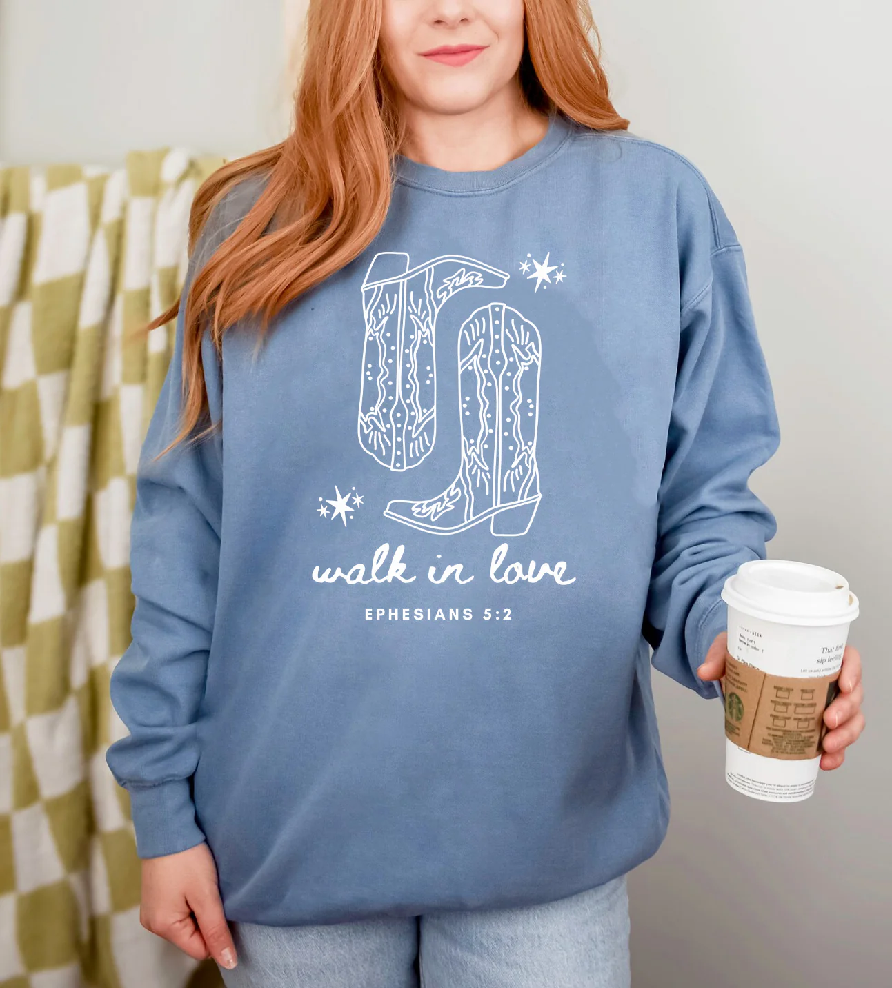 WALK IN LOVE UNISEX SWEATSHIRT - Image 2