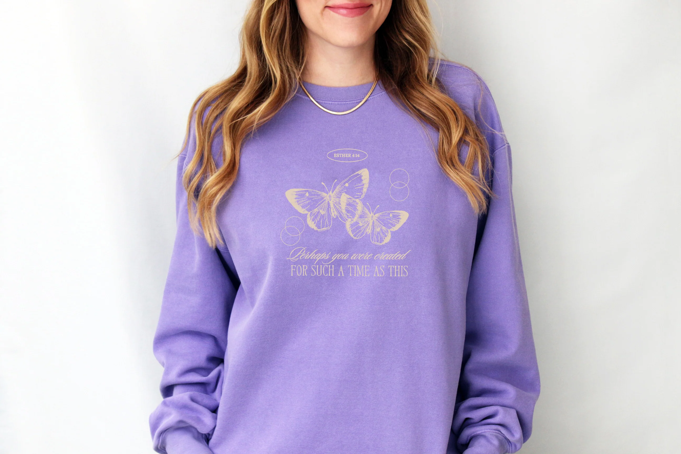 PERHAPS YOU WERE CREATED FOR SUCH A TIME AS THIS UNISEX SWEATSHIRT - Image 3