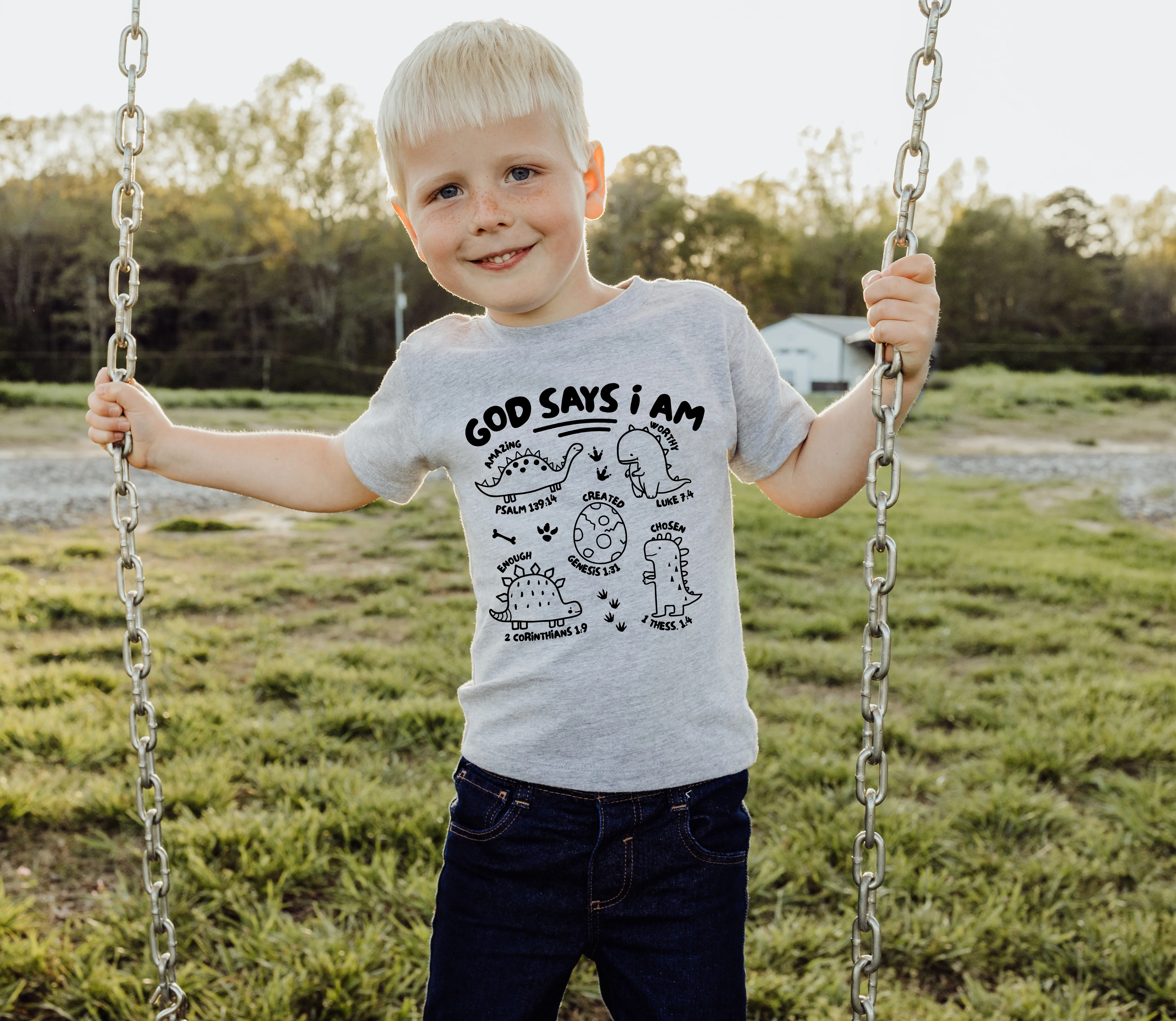 GOD SAYS I AM TODDLER TEE