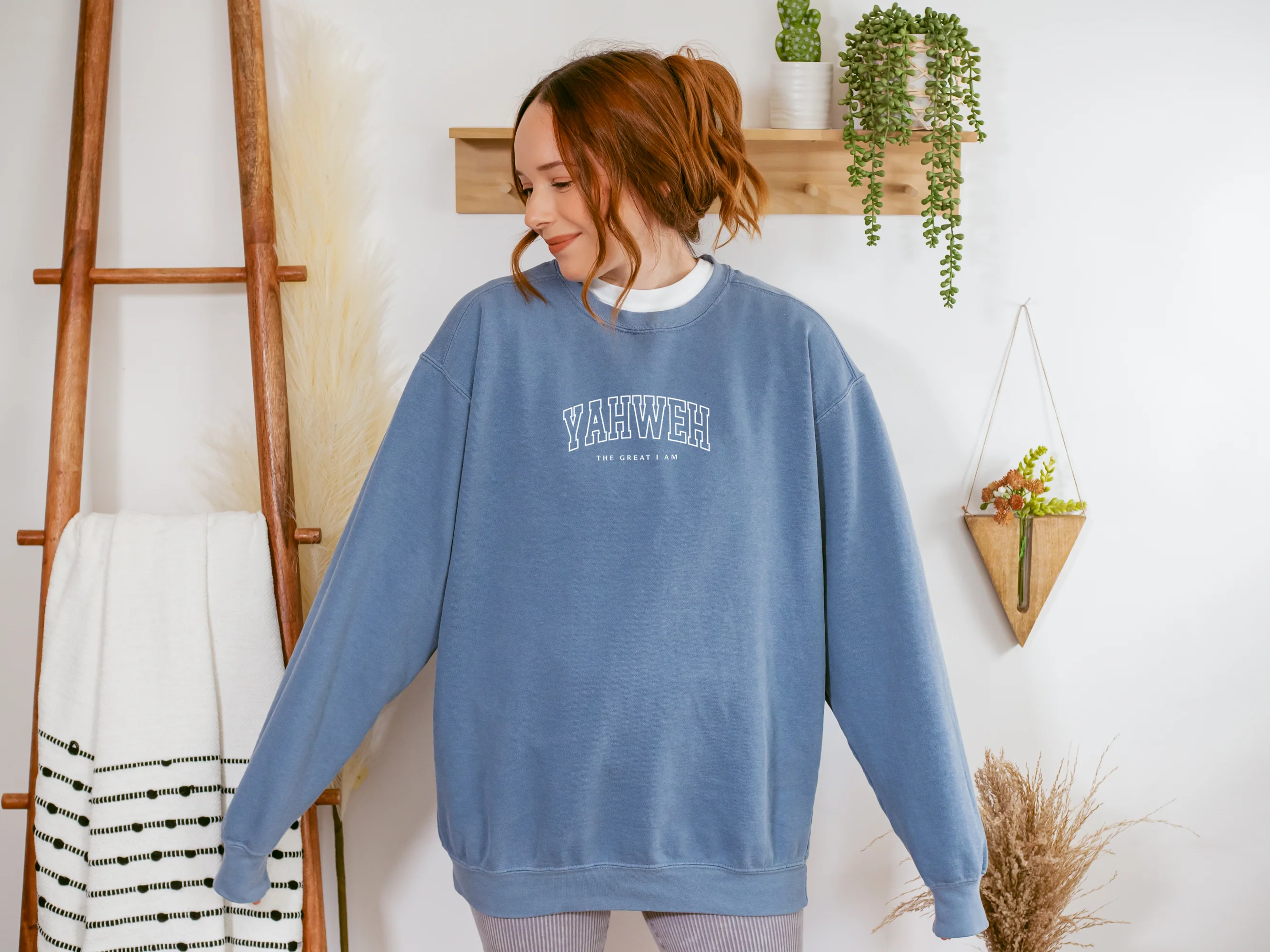 YAHWEH THE GREAT I AM UNISEX SWEATSHIRT - Image 3