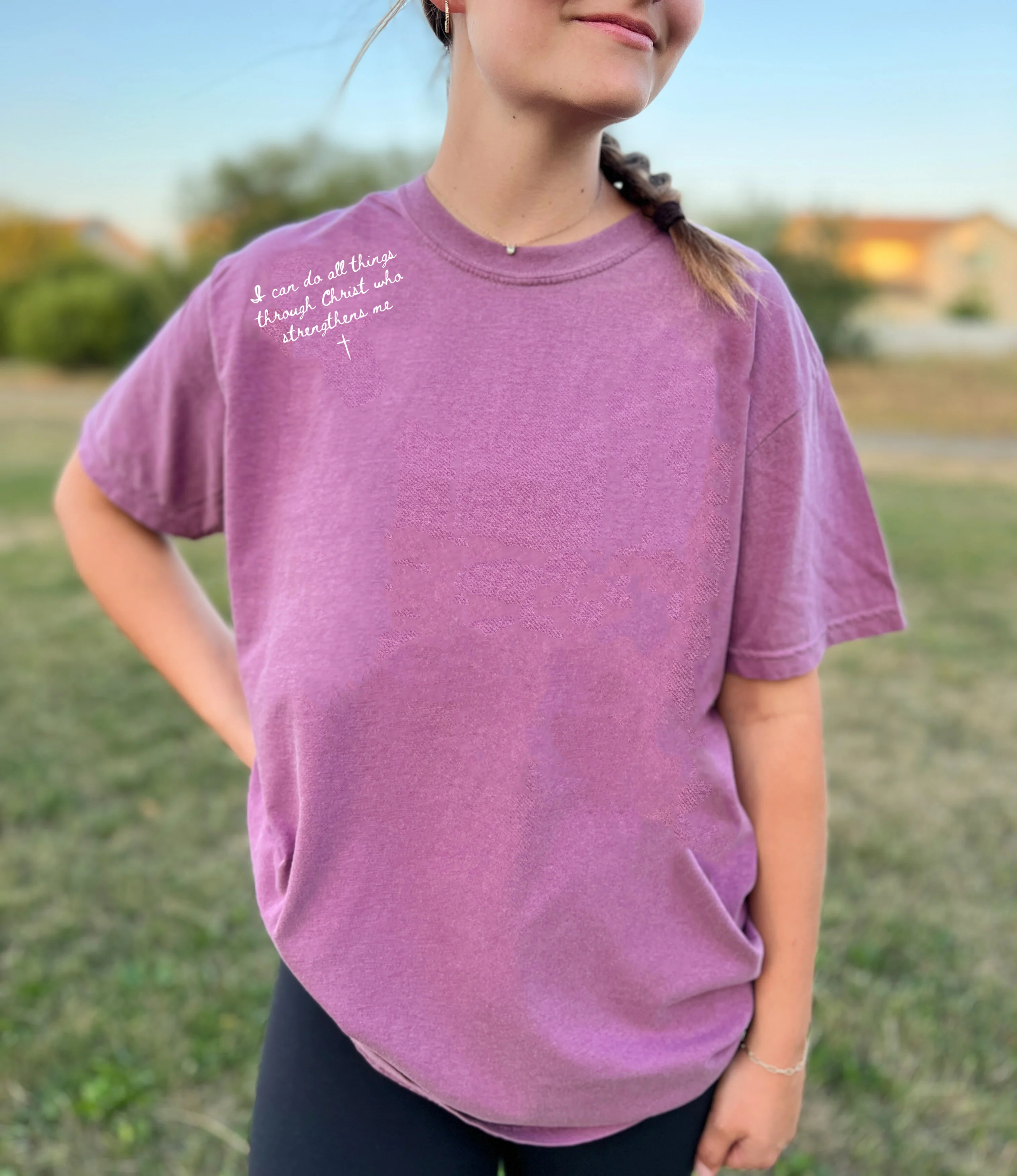 I CAN DO ALL THINGS THROUGH CHRIST THAT STRENGTHENS ME UNISEX TEE - Image 2