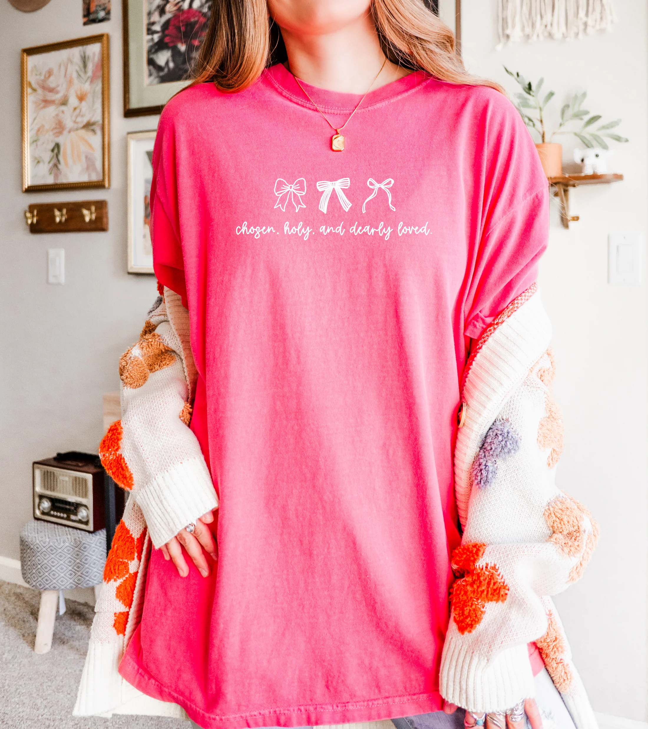 CHOSEN, HOLY, AND DEARLY LOVED UNISEX TEE - Image 2