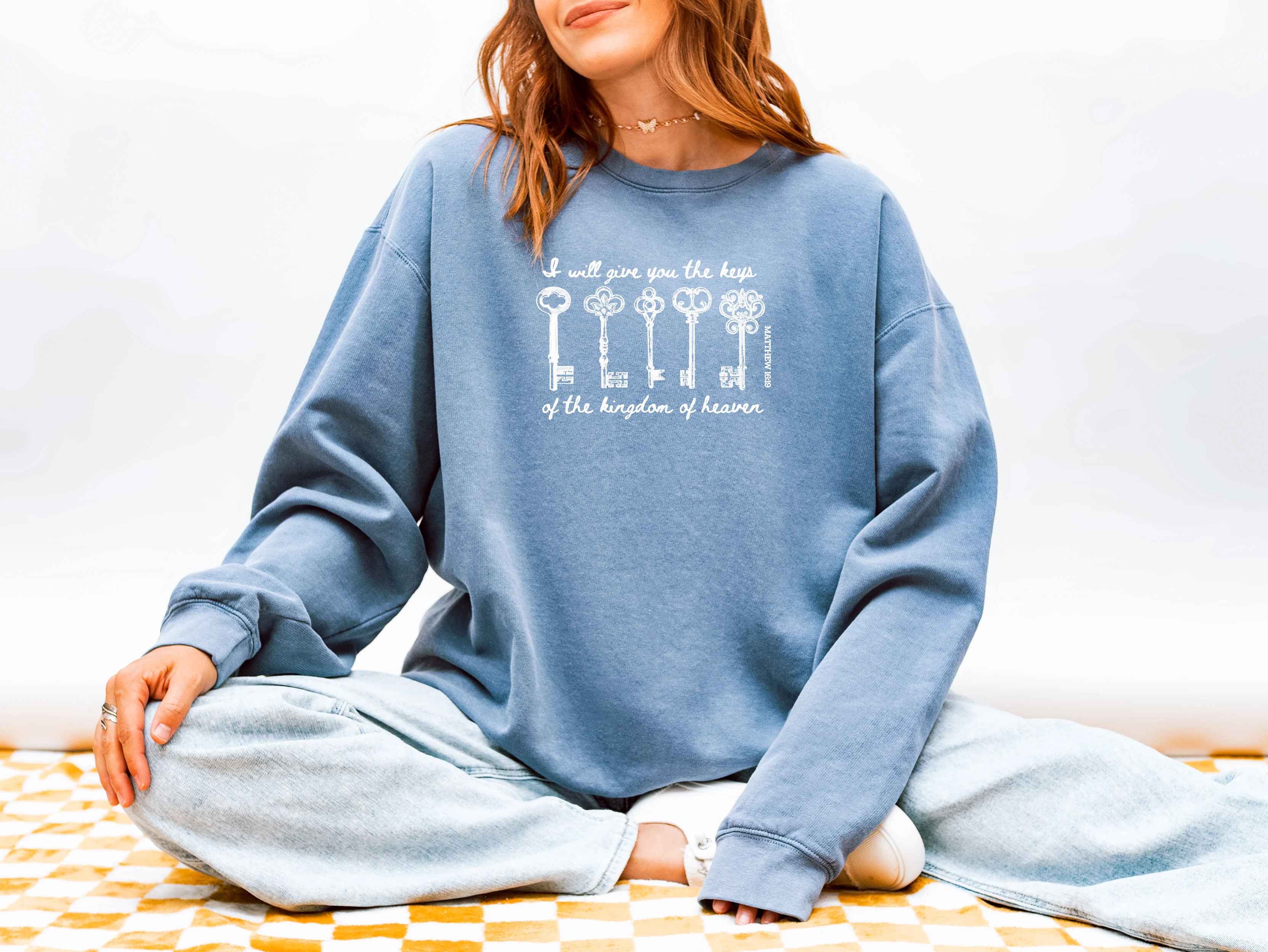I WILL GIVE YOU THE KEYS OF THE KINGDOM OF HEAVEN UNISEX SWEATSHIRT - Image 2