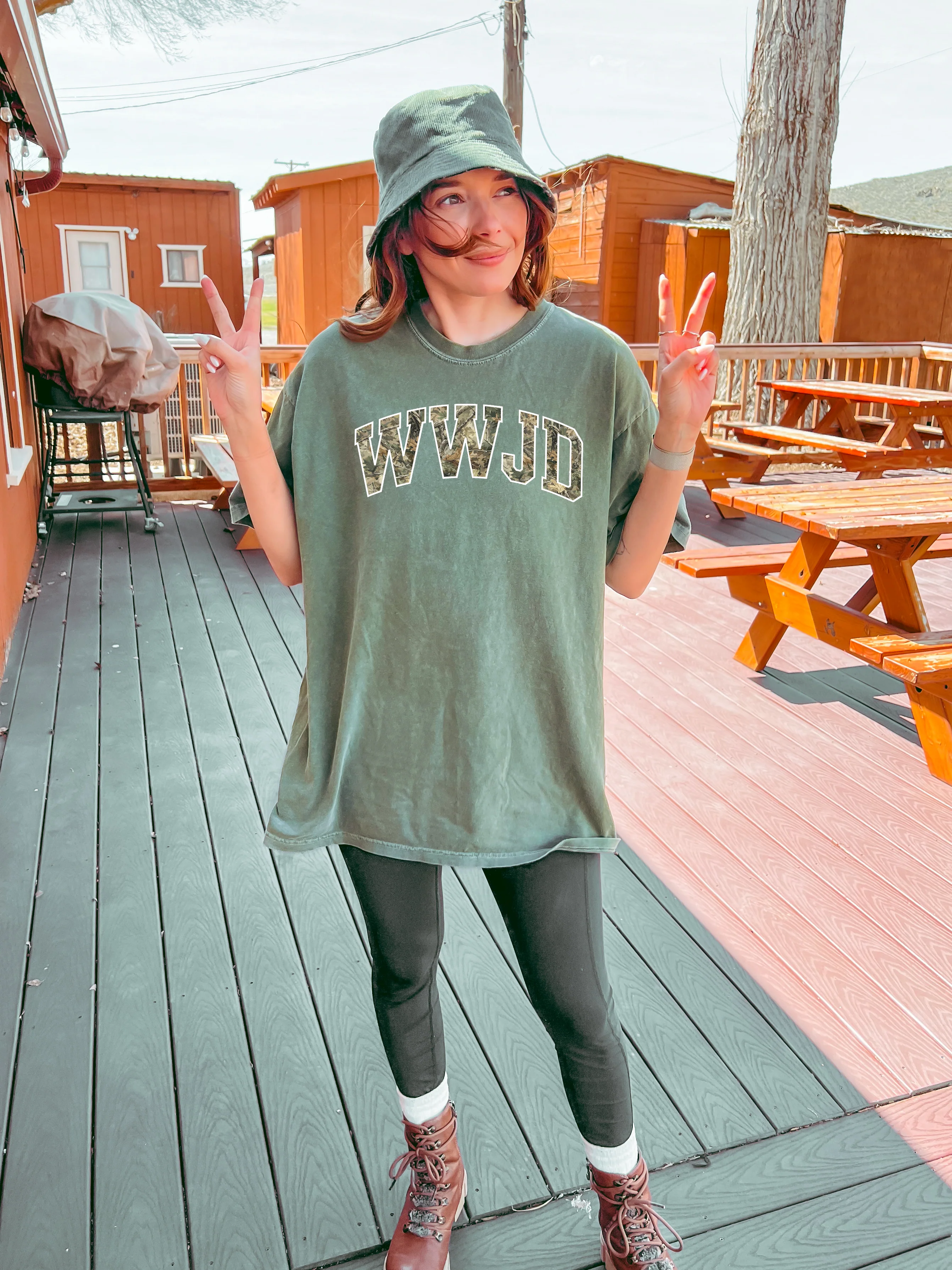 CAMO WWJD UNISEX TEE - Image 3