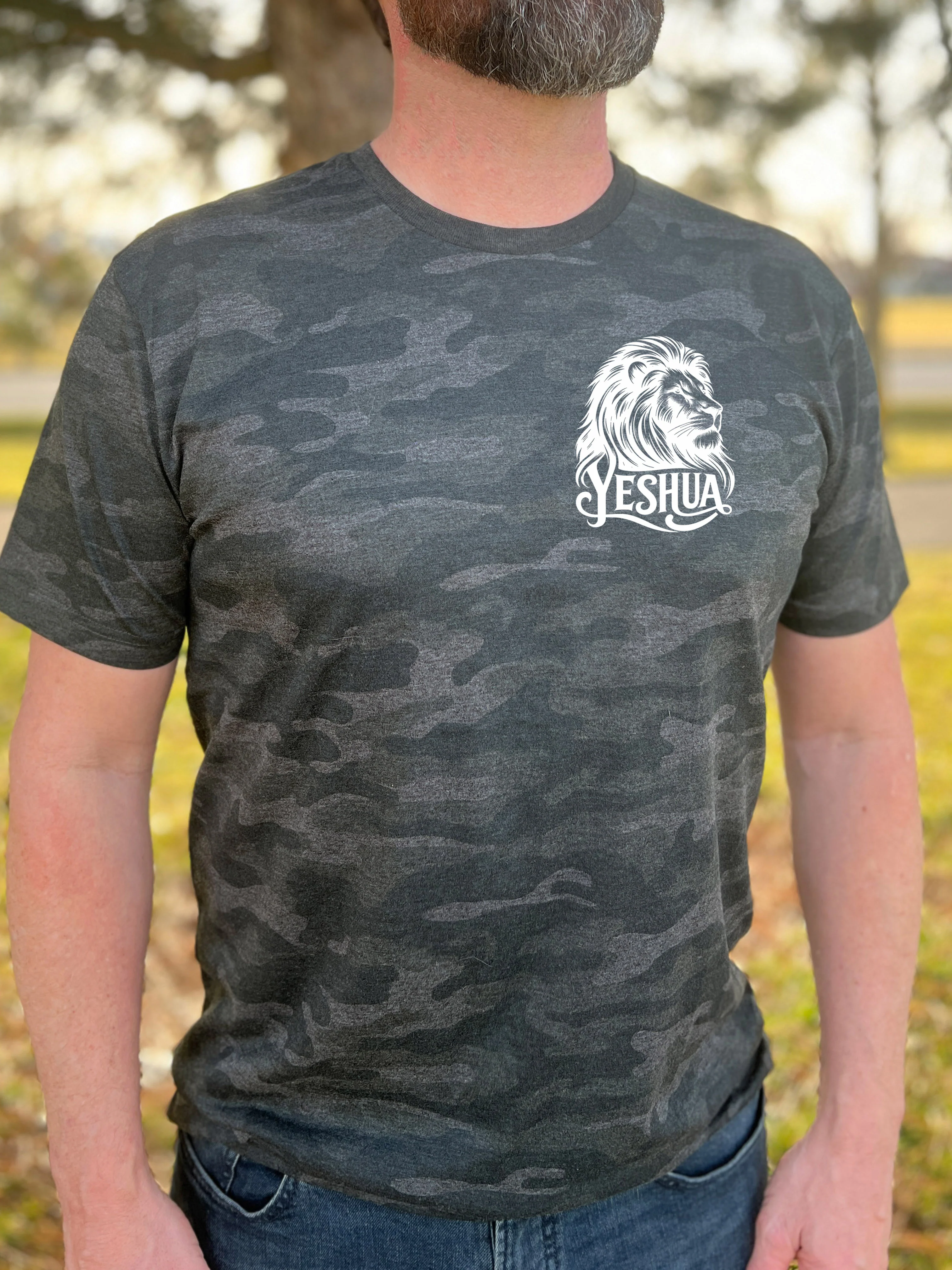 YESHUA LION CAMO UNISEX TEE - Image 2