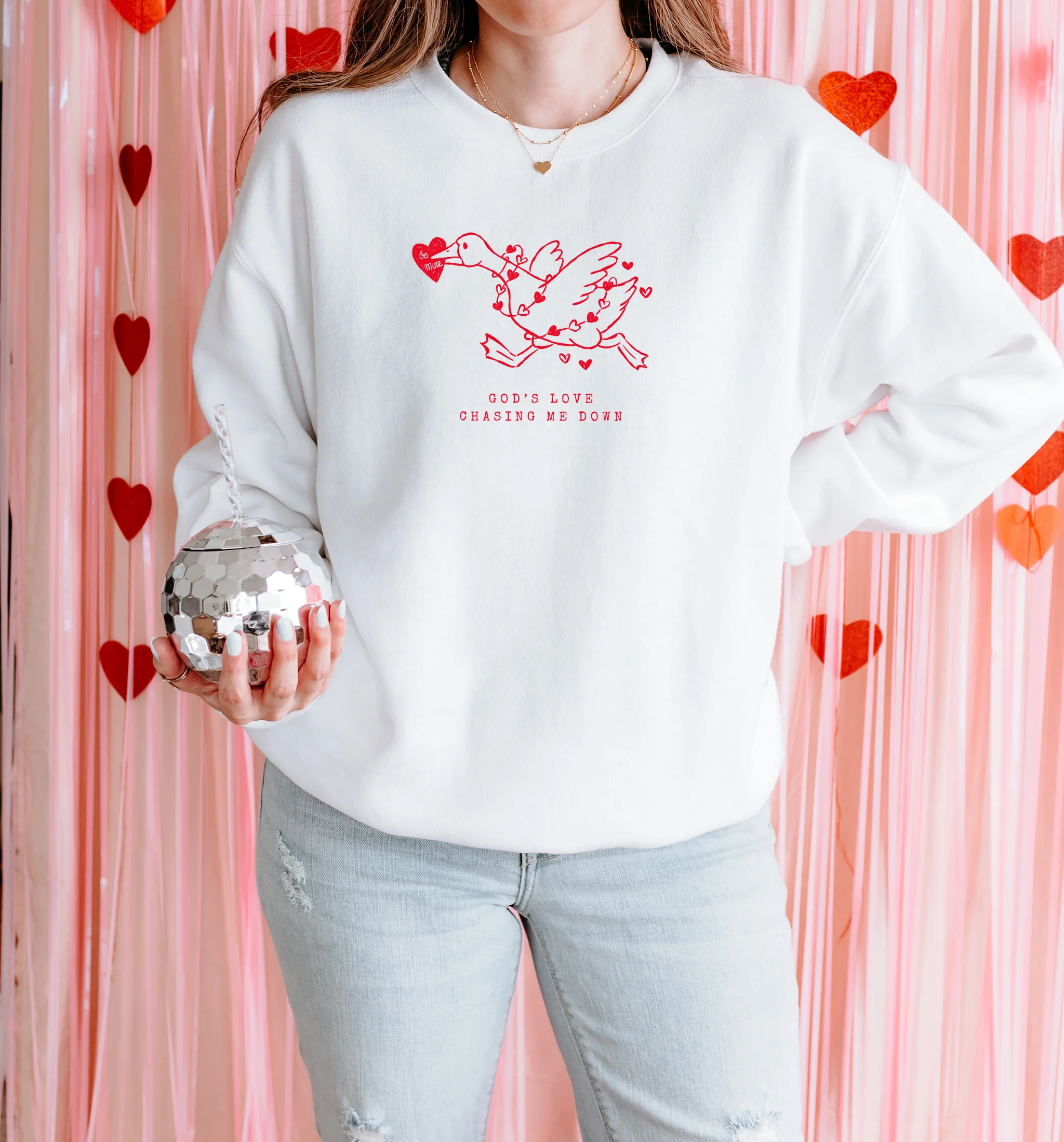 GOD'S LOVE CHASING ME DOWN UNISEX SWEATSHIRT - Image 2