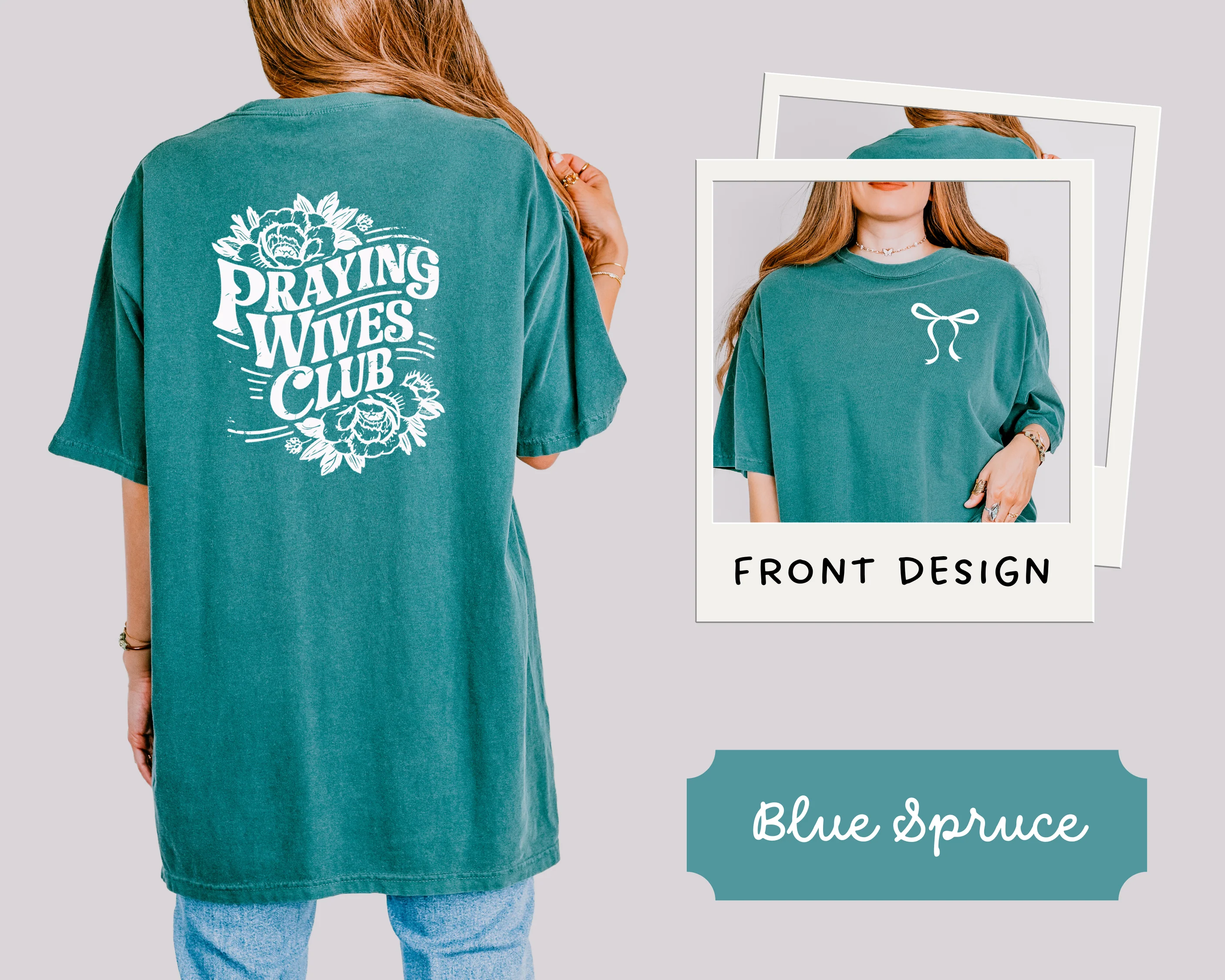 PRAYING WIVES CLUB UNISEX TEE - Image 2