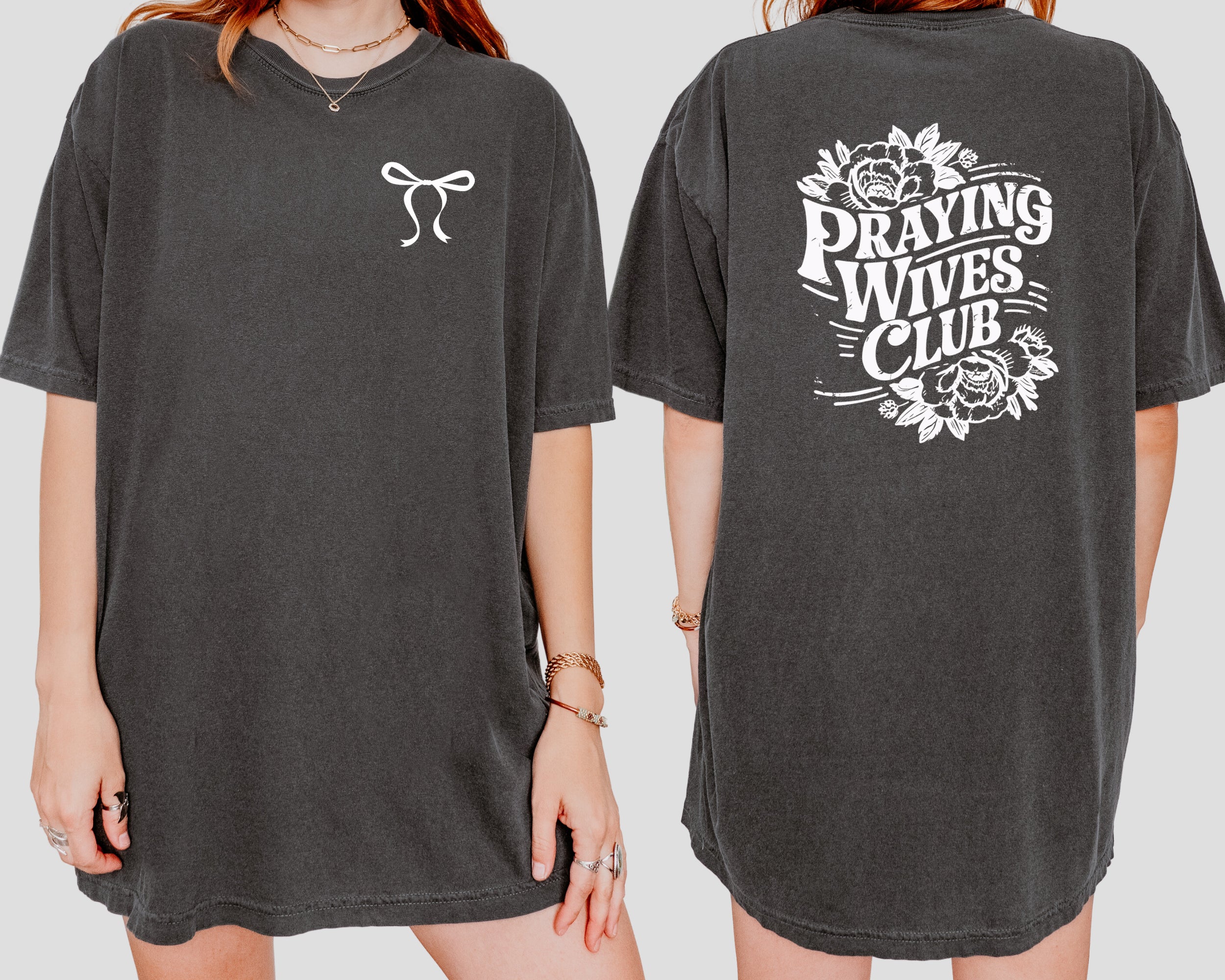 PRAYING WIVES CLUB UNISEX TEE - Image 4