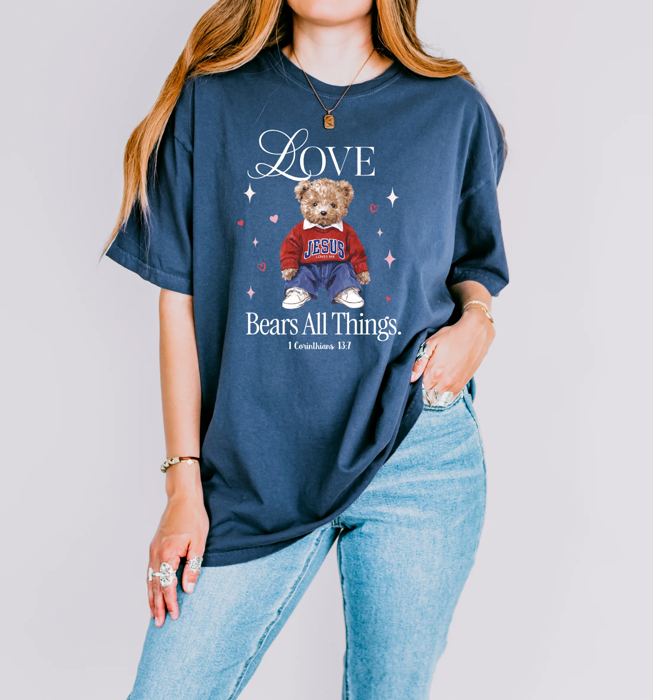 LOVE BEARS ALL THINGS UNISEX TEE - Image 4