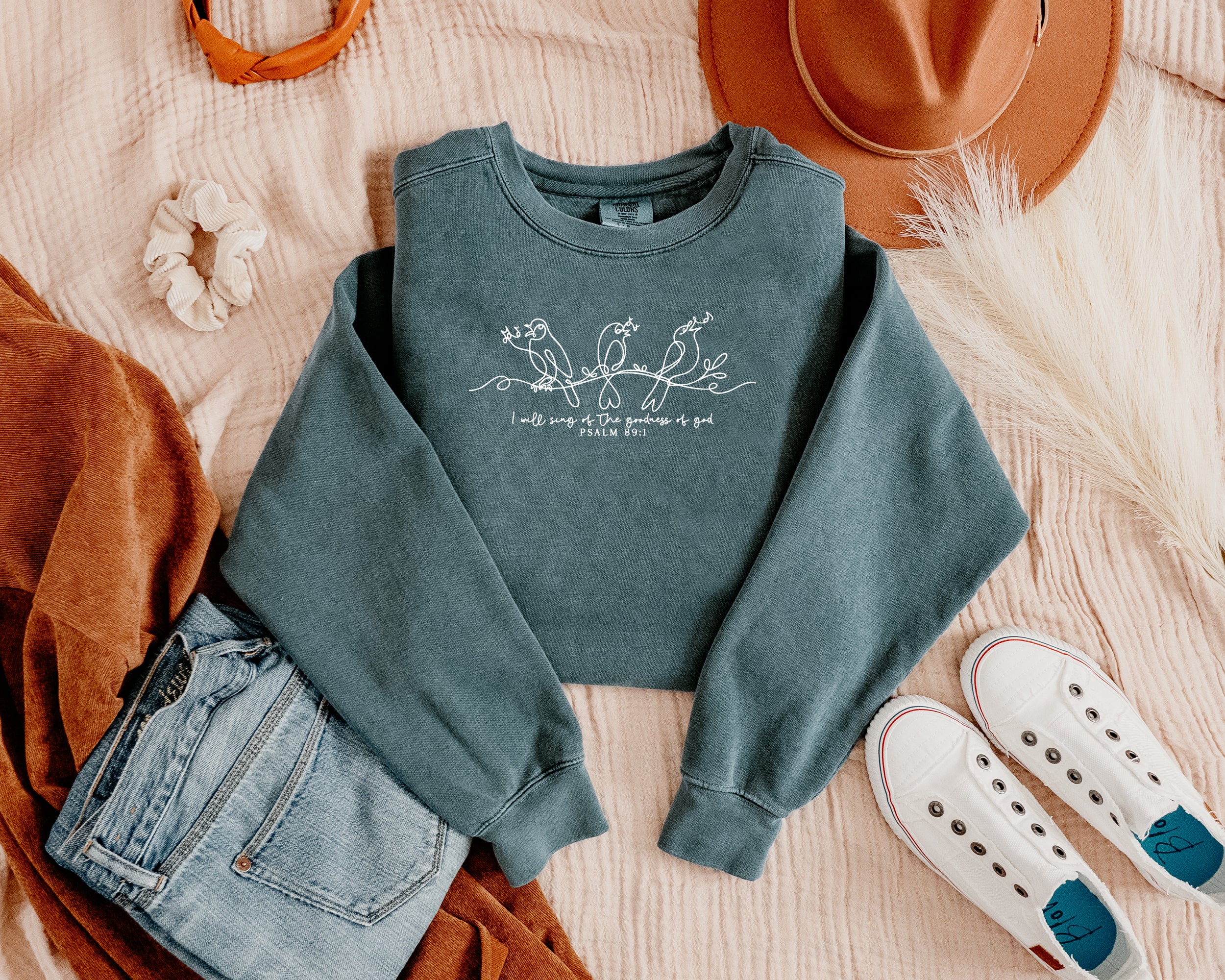 I WILL SING OF THE GOODNESS OF GOD UNISEX SWEATSHIRT - Image 2