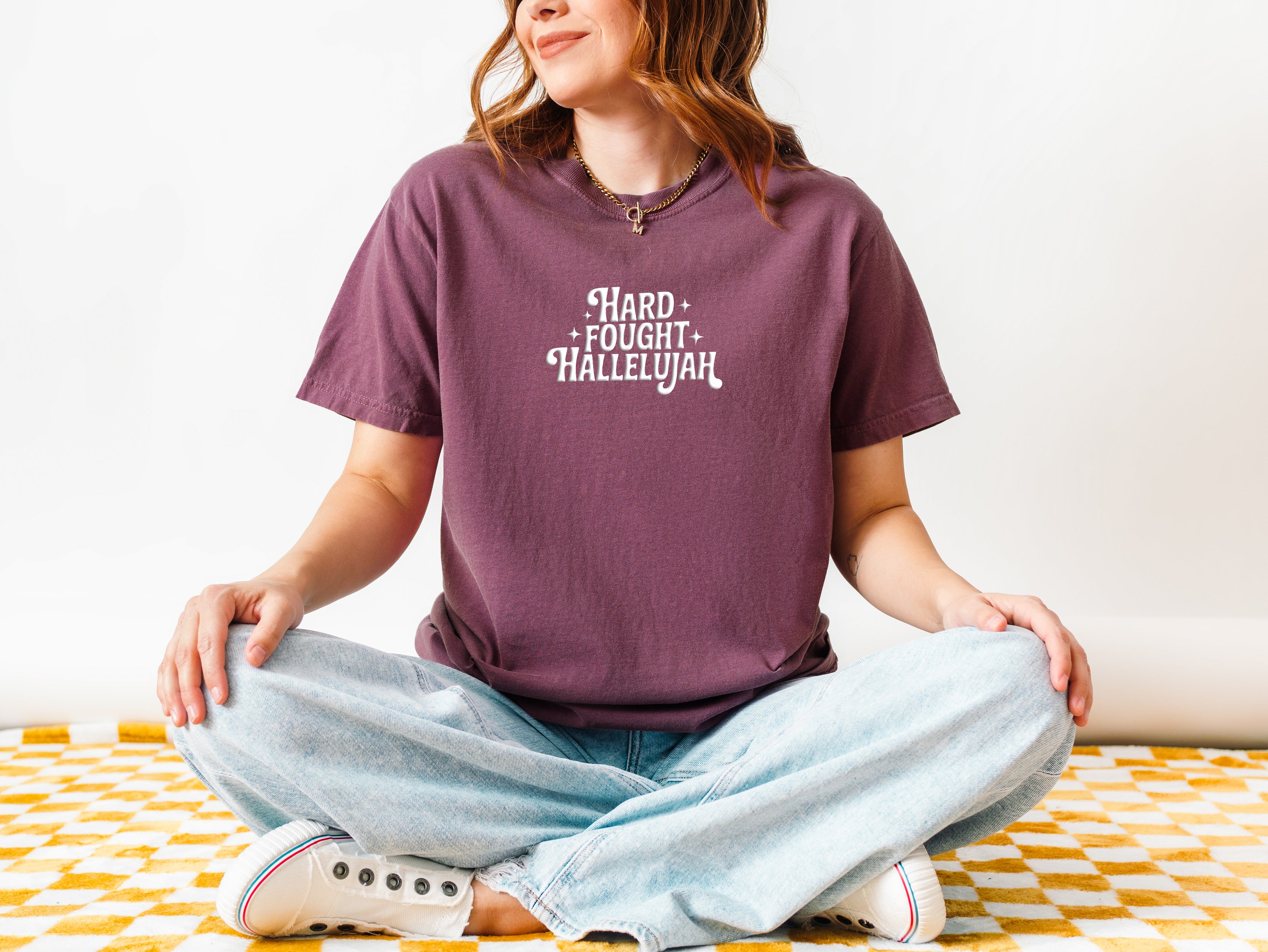 PUFFY HARD FOUGHT HALLELUJAH UNISEX TEE - Image 2