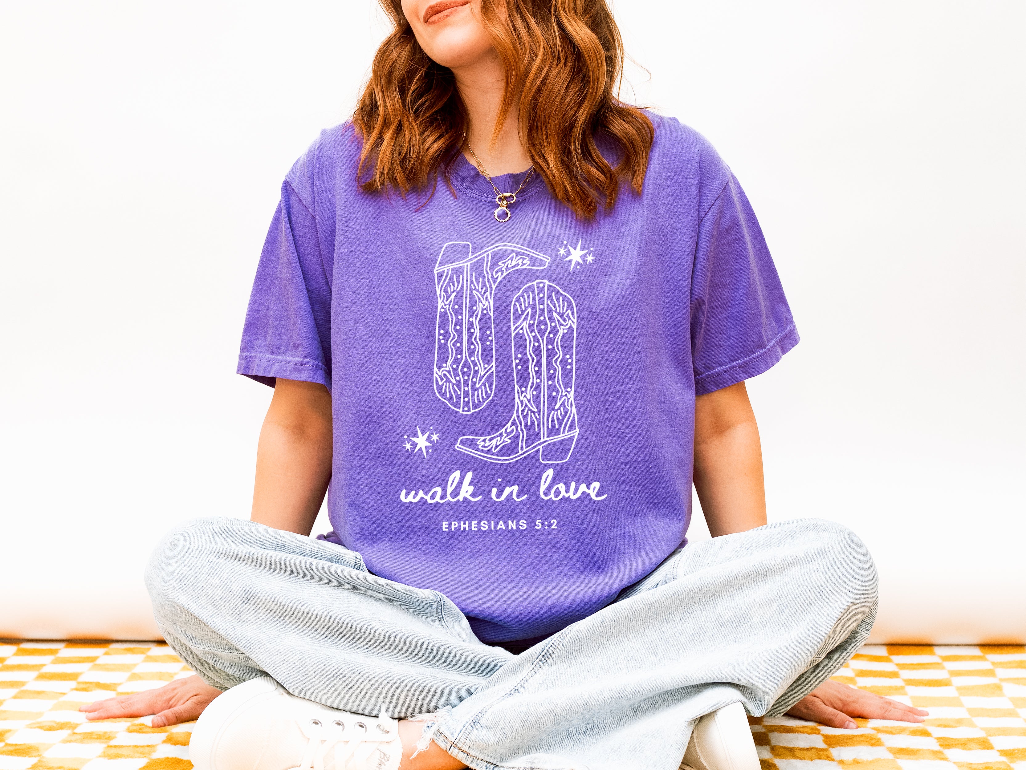 COWBOY BOOTS - WALK IN LOVE UNISEX TEE - Image 2