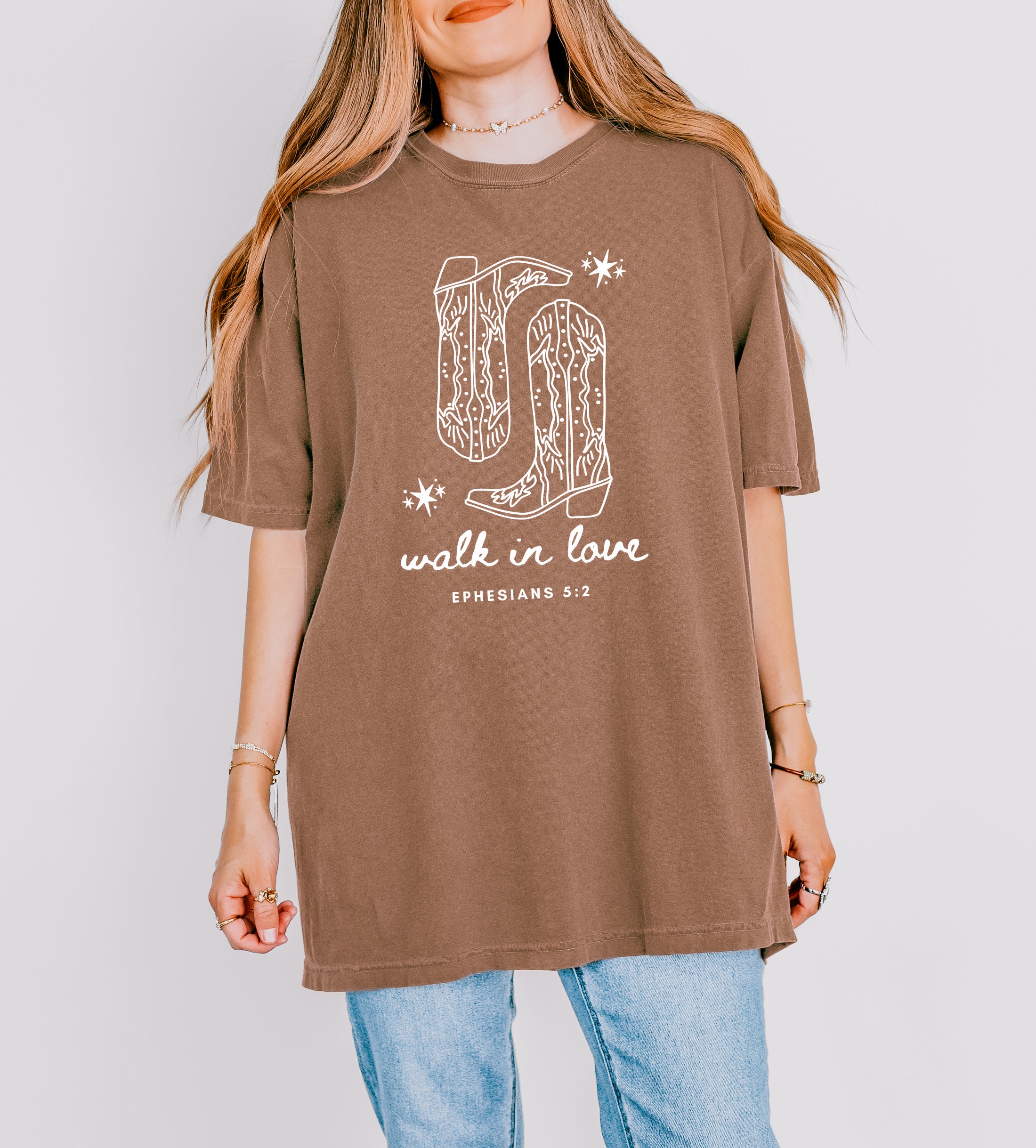 COWBOY BOOTS - WALK IN LOVE UNISEX TEE - Image 4